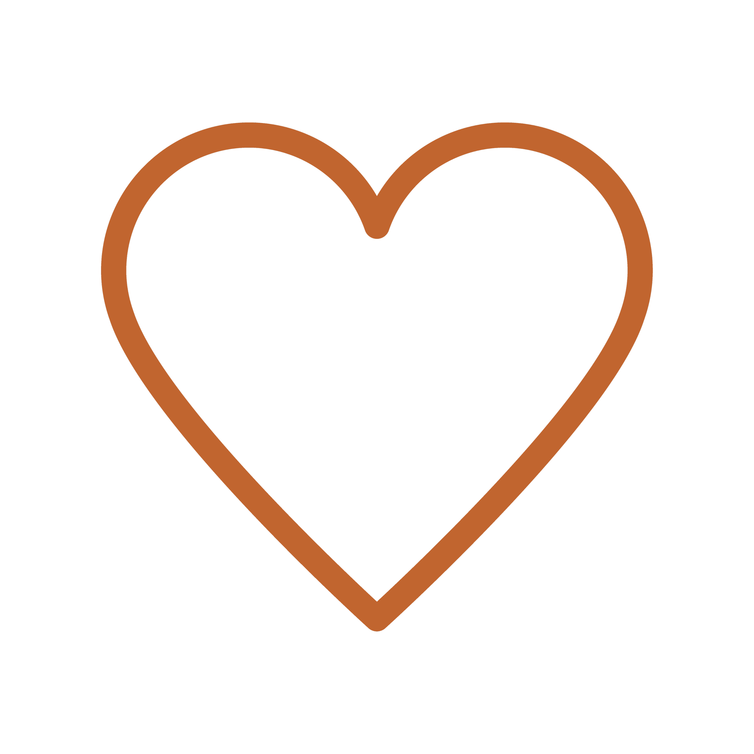 Orange heart icon.