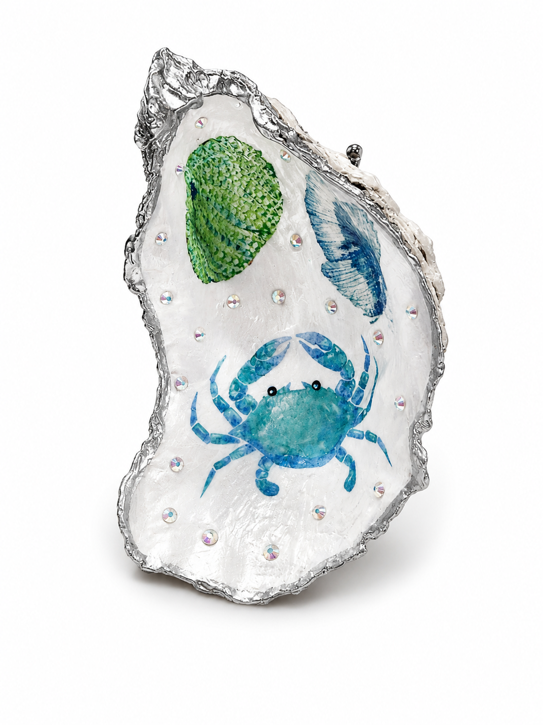 Large Blue Crab Trinket Dish