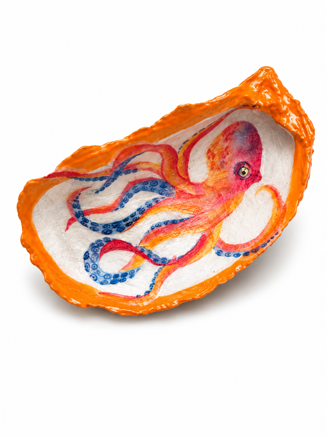 Orange Octopus Trinket Dish