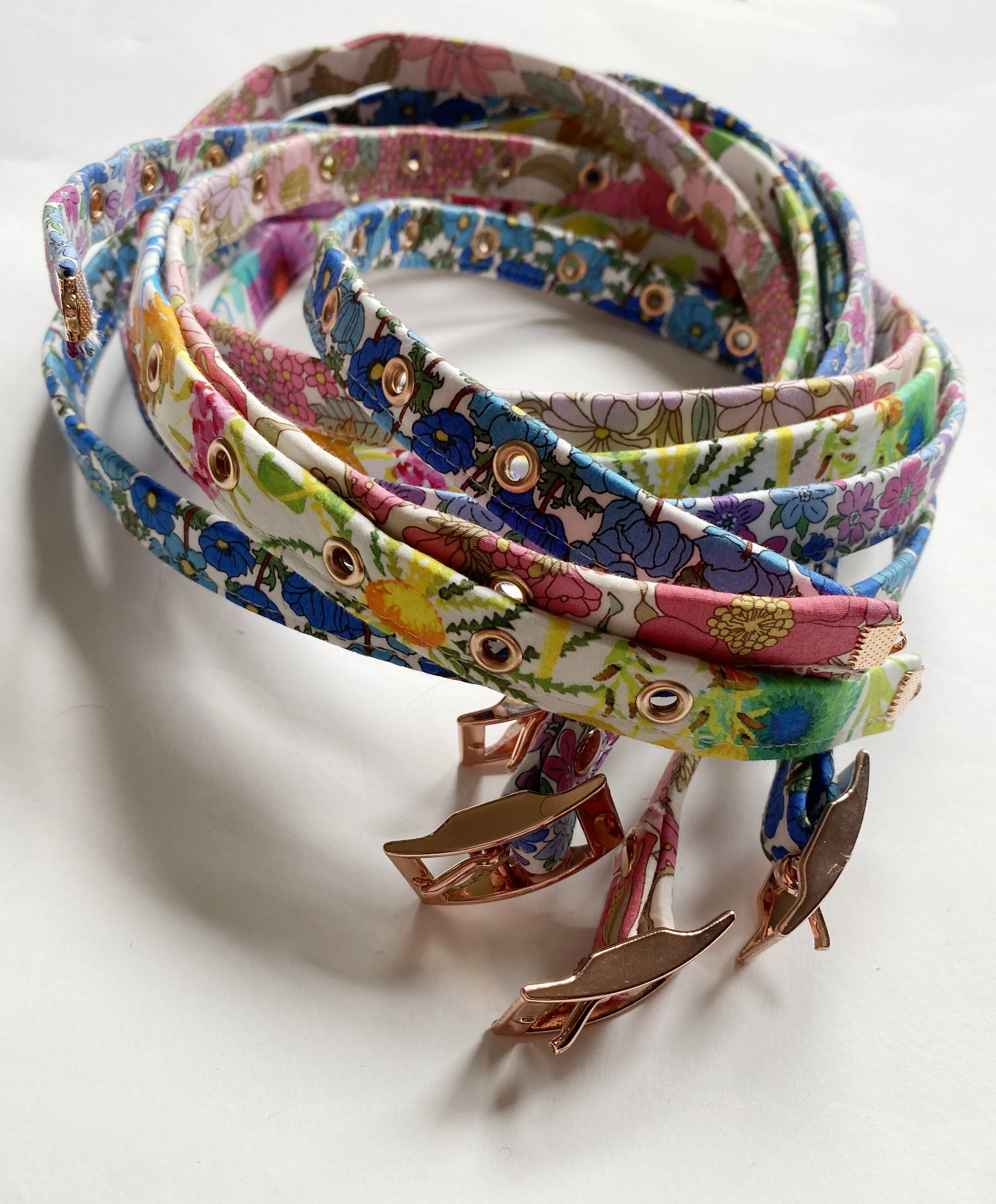 MEDIUM - Liberty London Print Skinny Buckram Vegan Belts