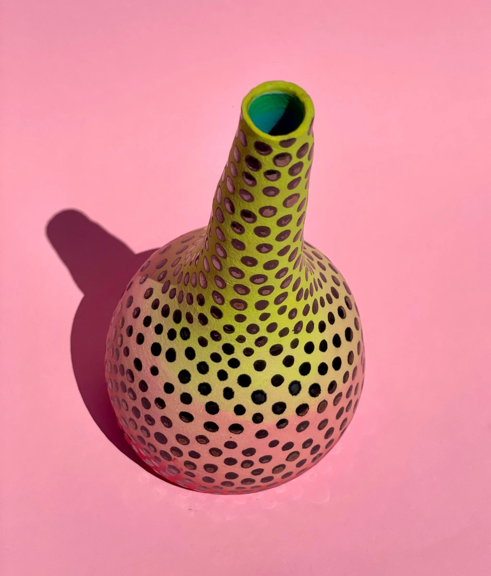 Polka Dot Bud Vase