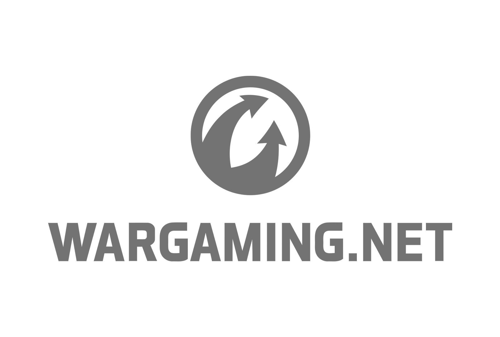 WARGAMING.NET logo, featuring a circular design with two arrows inside, and the text "WARGAMING.NET" below.