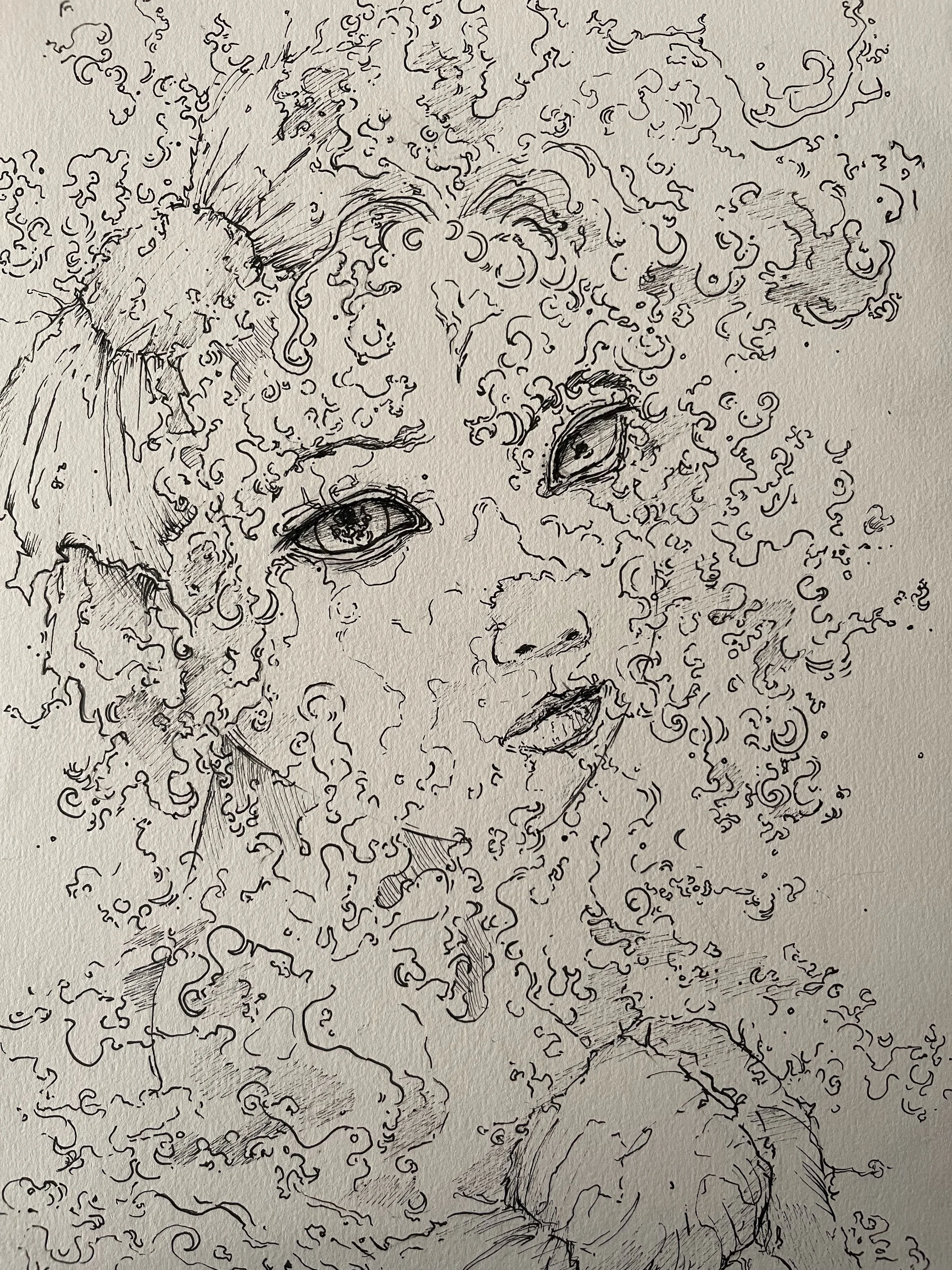 UNTITLED Ink on Paper, 8 1/4 x 11 1/2", 2023.
