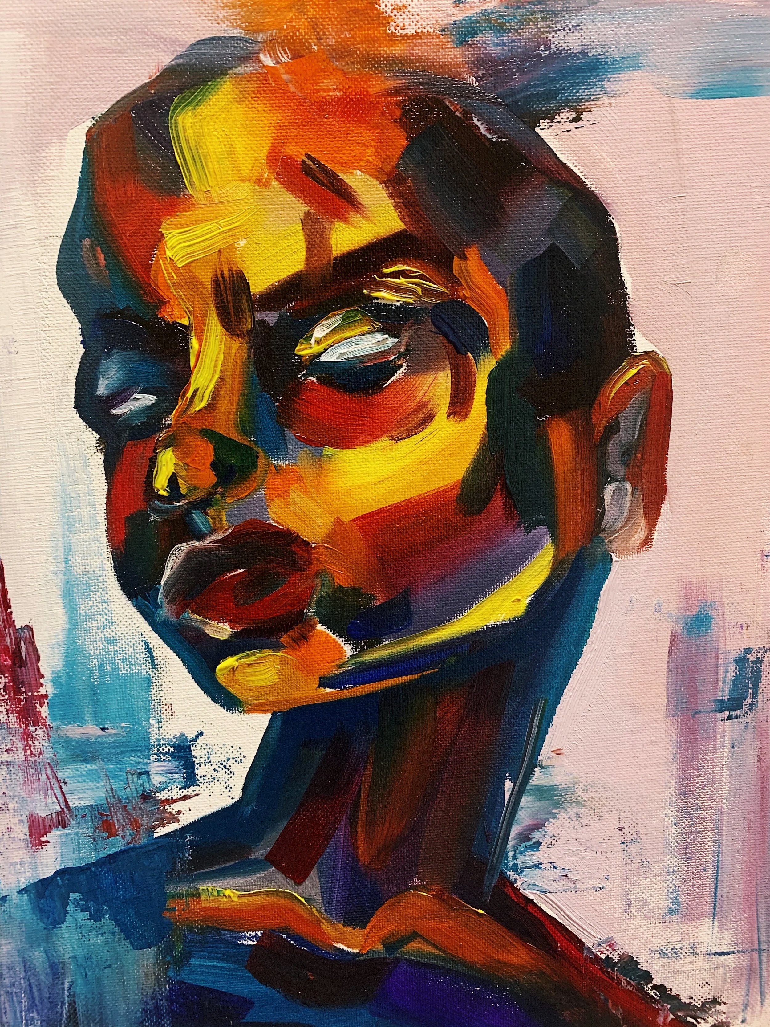 1 HOUR PORTRAIT Oil on Canvas, 9 x 12", 2020.
