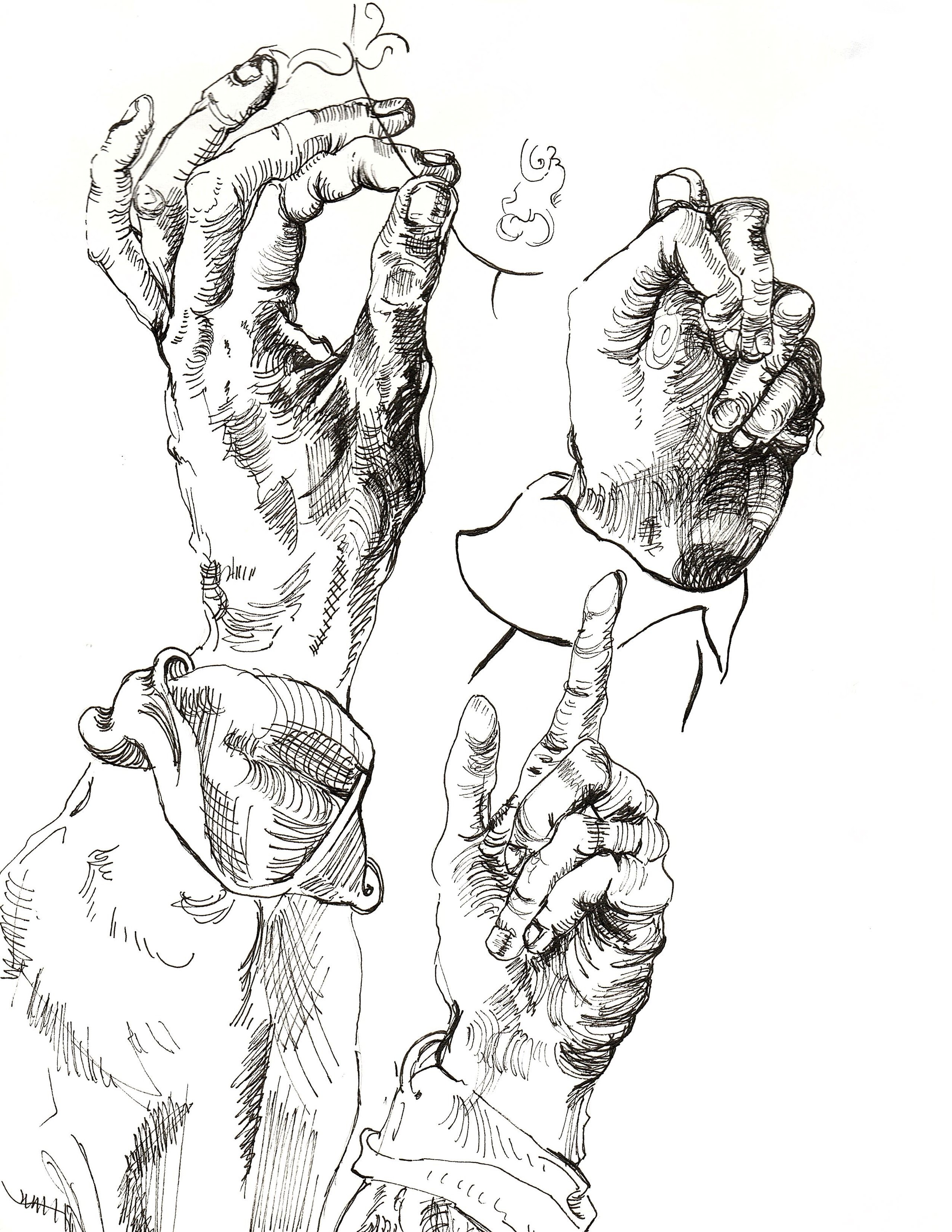 ALBRECHT DURER Ink on Paper, 8 1/2 x 12 1/2", 2020.