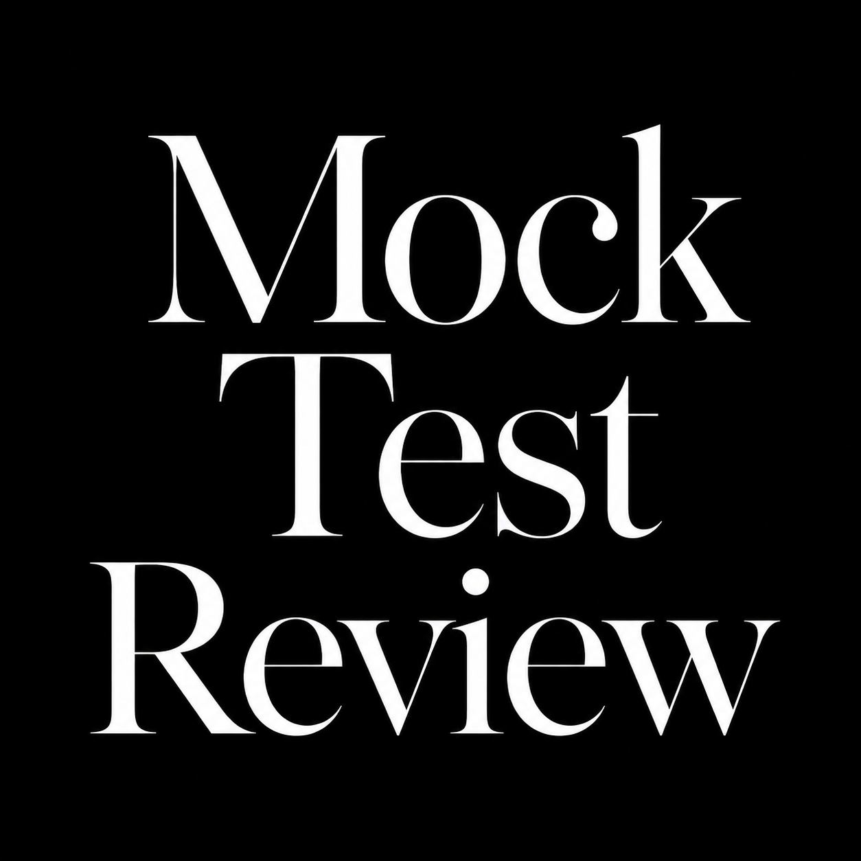 Mock Test Review