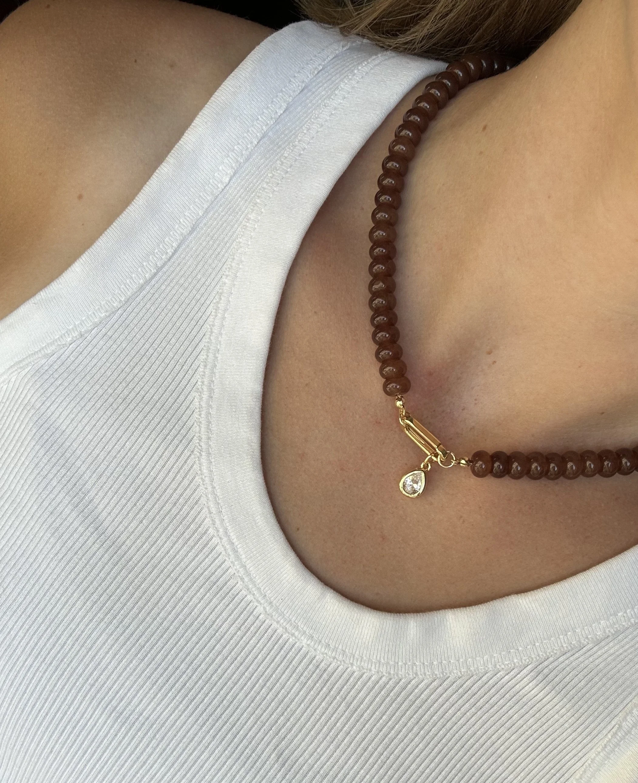 Brown Gem Necklace