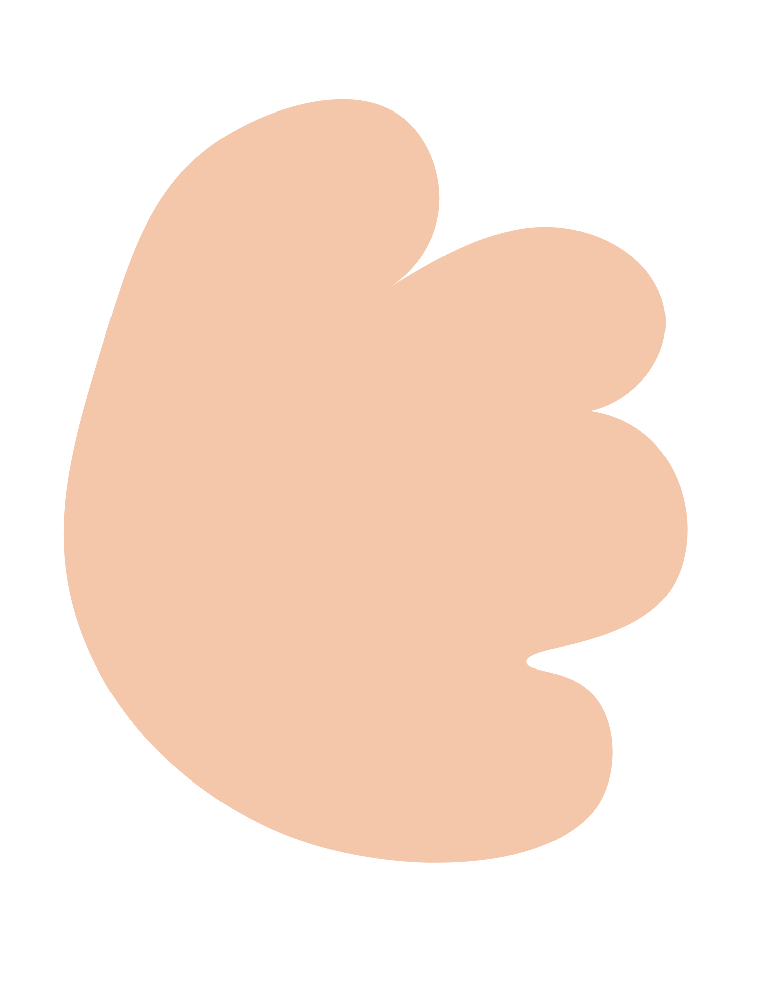 Close-up of a stylized, minimalist illustration of a human hand with beige skin tone, showing the thumb and part of the palm.