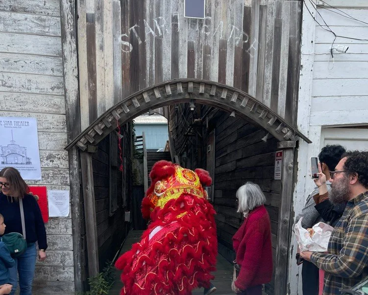 Lion blessing The Star Theater at 2026 Lunar New Year event.