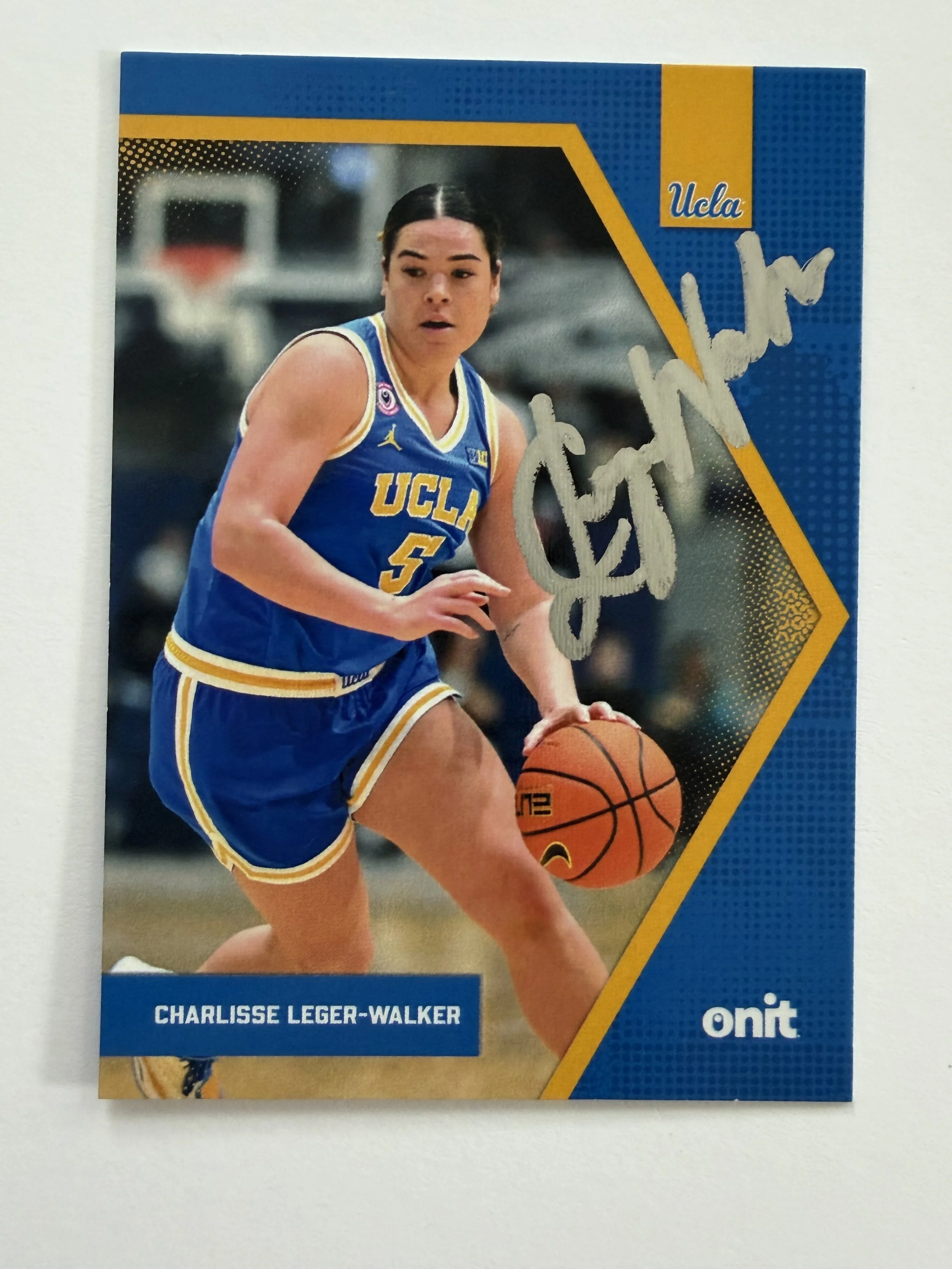 Signed 2025-26 ONIT UCLA Blue #B-12 Charlisse Leger-Walker RC