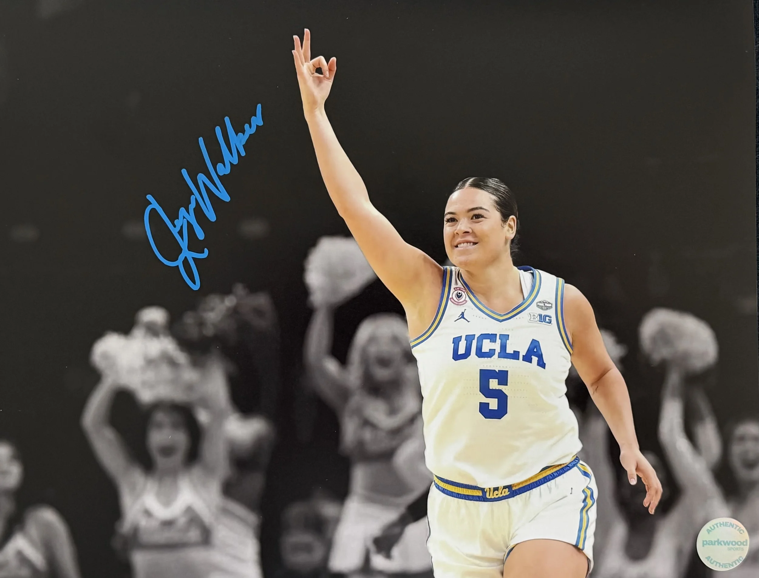 Charlisse Leger-Walker - Signed 11x14 Photo - UCLA Bruins - "Three Pointer" 3/3