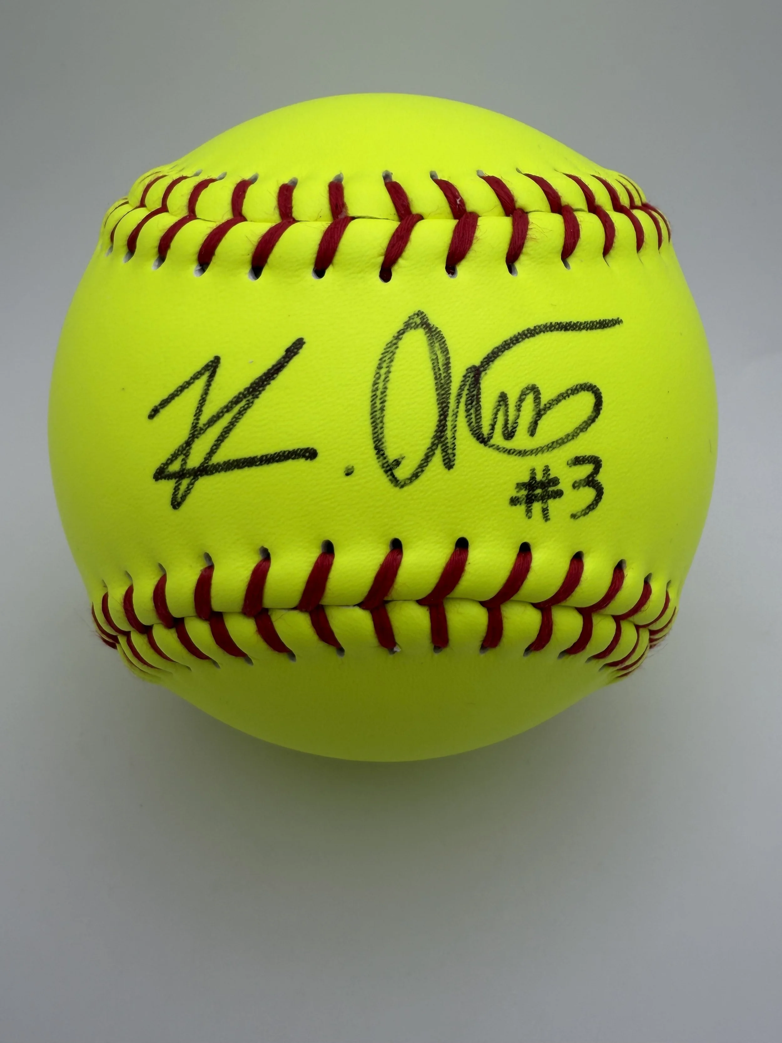 Korbe Otis - Signed Mizuno Softball - Portland Cascade - 2/3