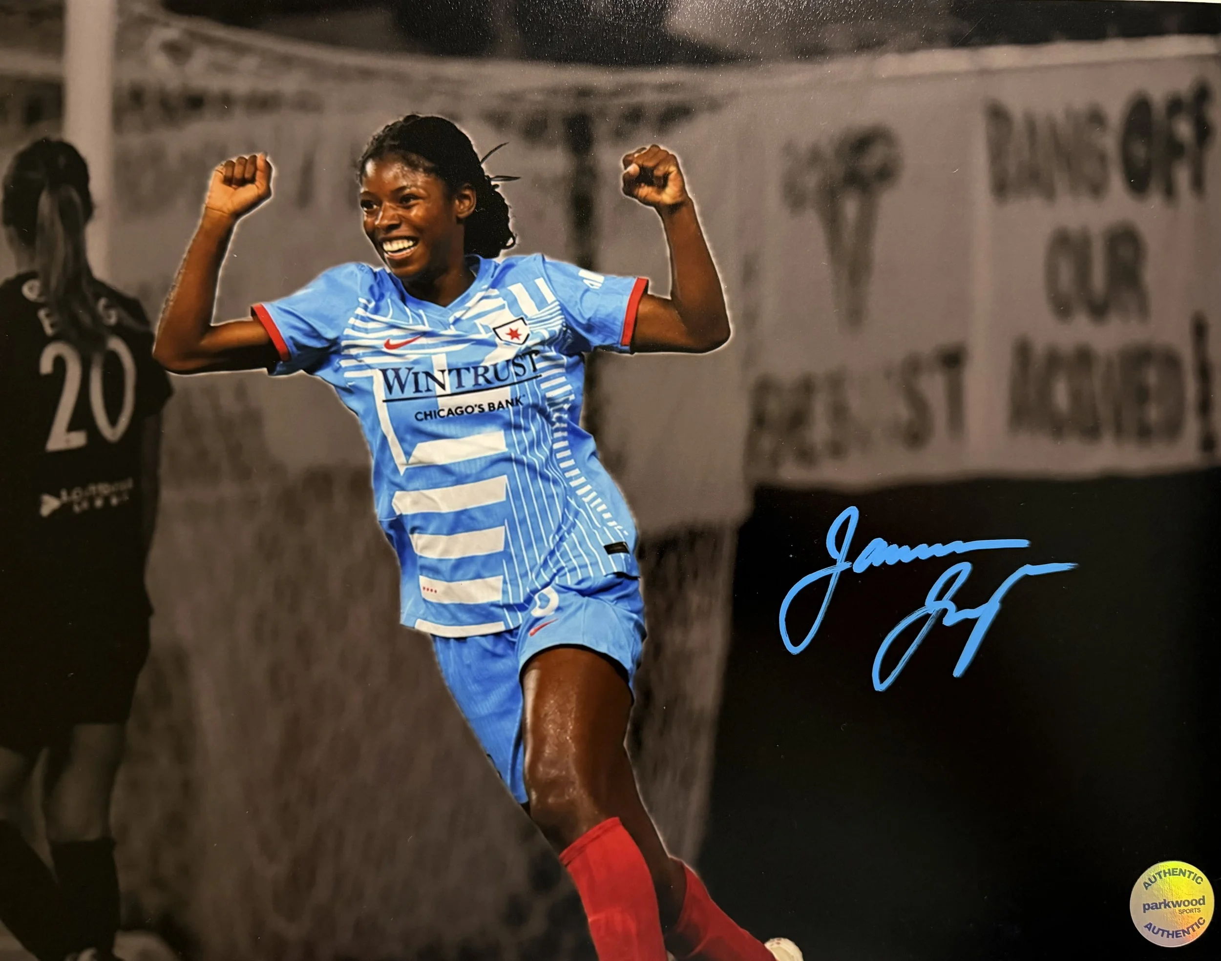 Jameese Joseph - Signed 11x14 Photo - Chicago Stars - "Celebration" 3/3