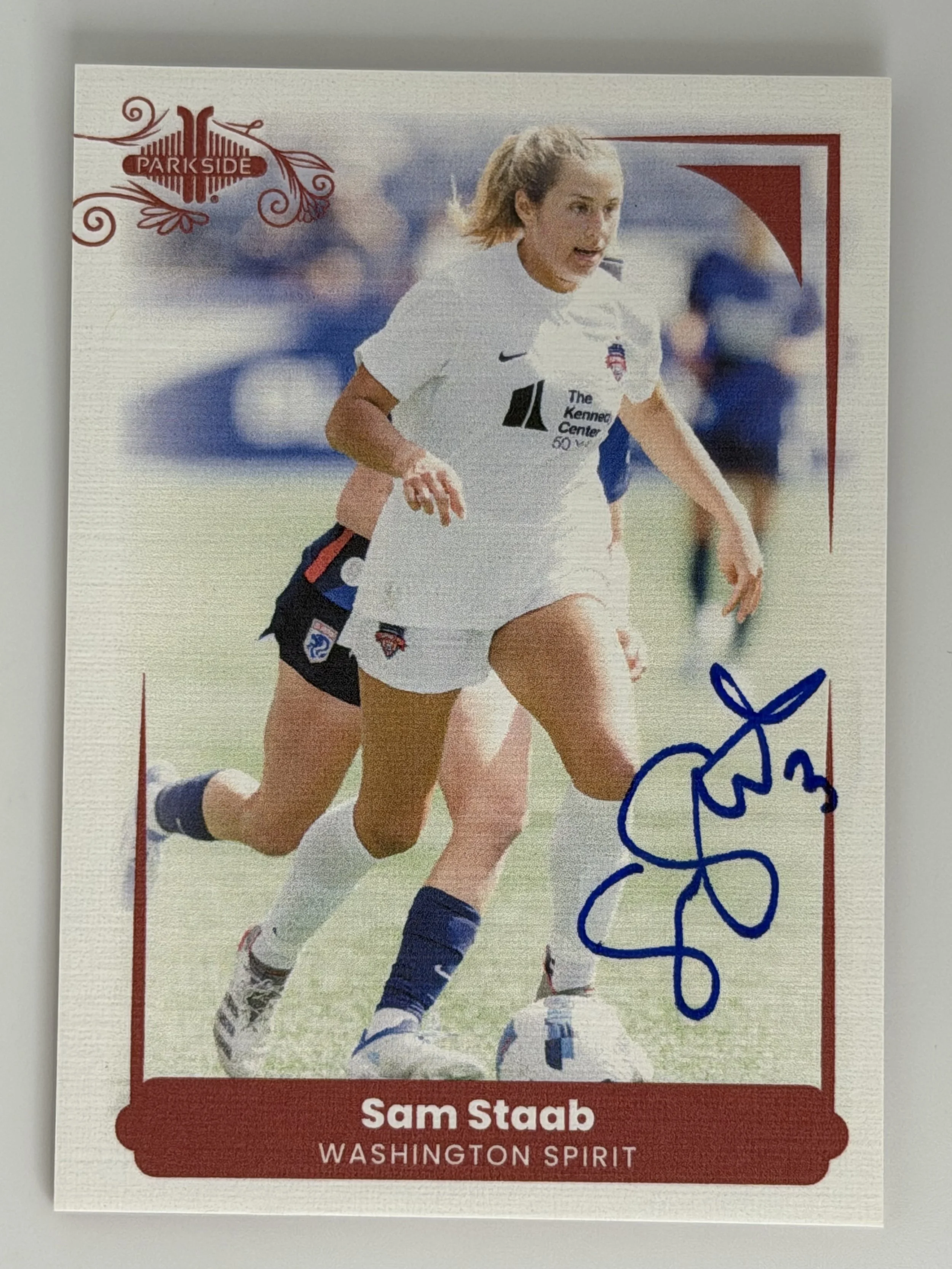 Signed 2022 Parkside Paramount Sam Staab #133 - /749 (RC)