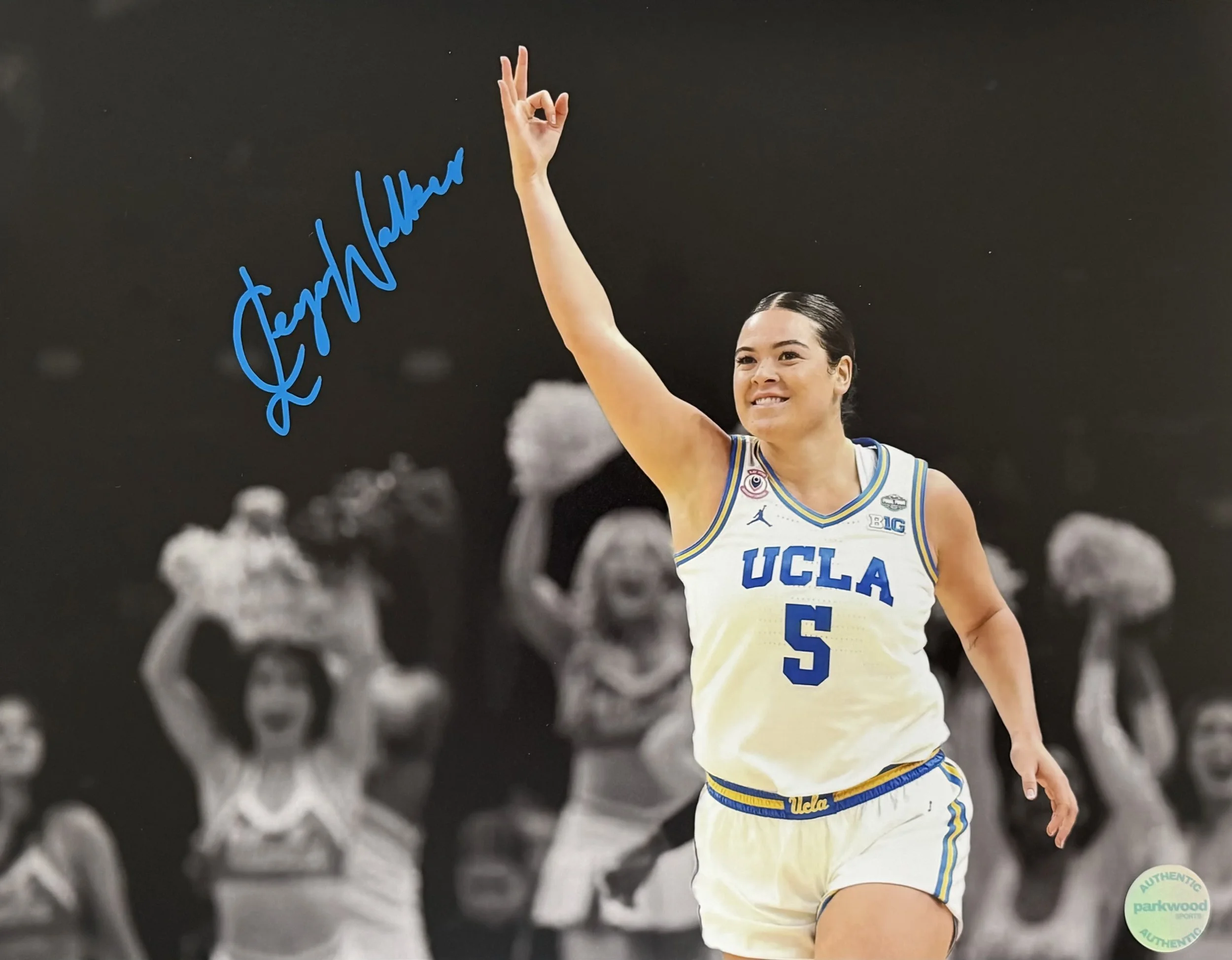 Charlisse Leger-Walker - Signed 11x14 Photo - UCLA Bruins - "Three Pointer" 2/3