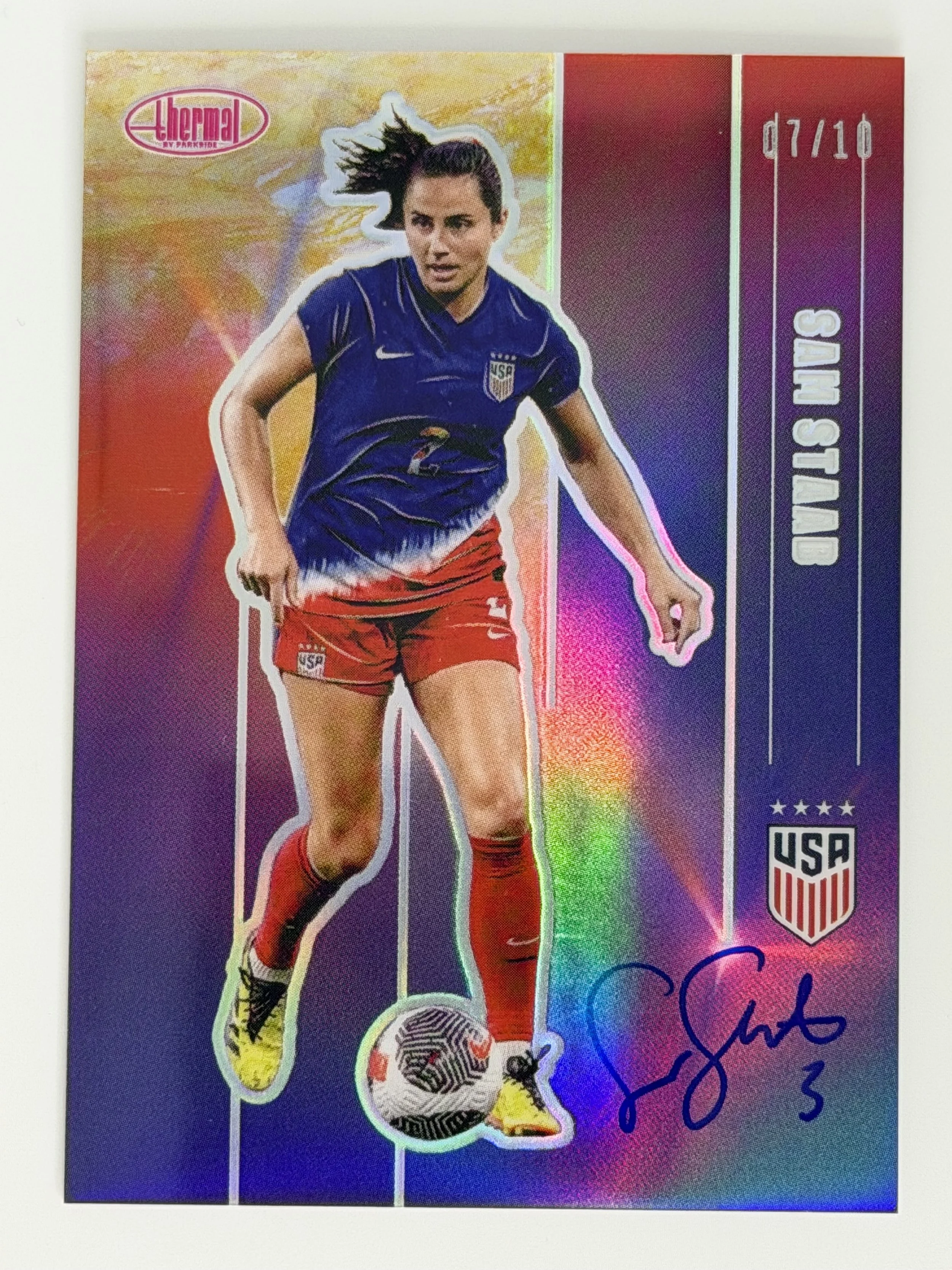 Signed 2025 Parkside Thermal USWNT Sam Staab #43 - /10