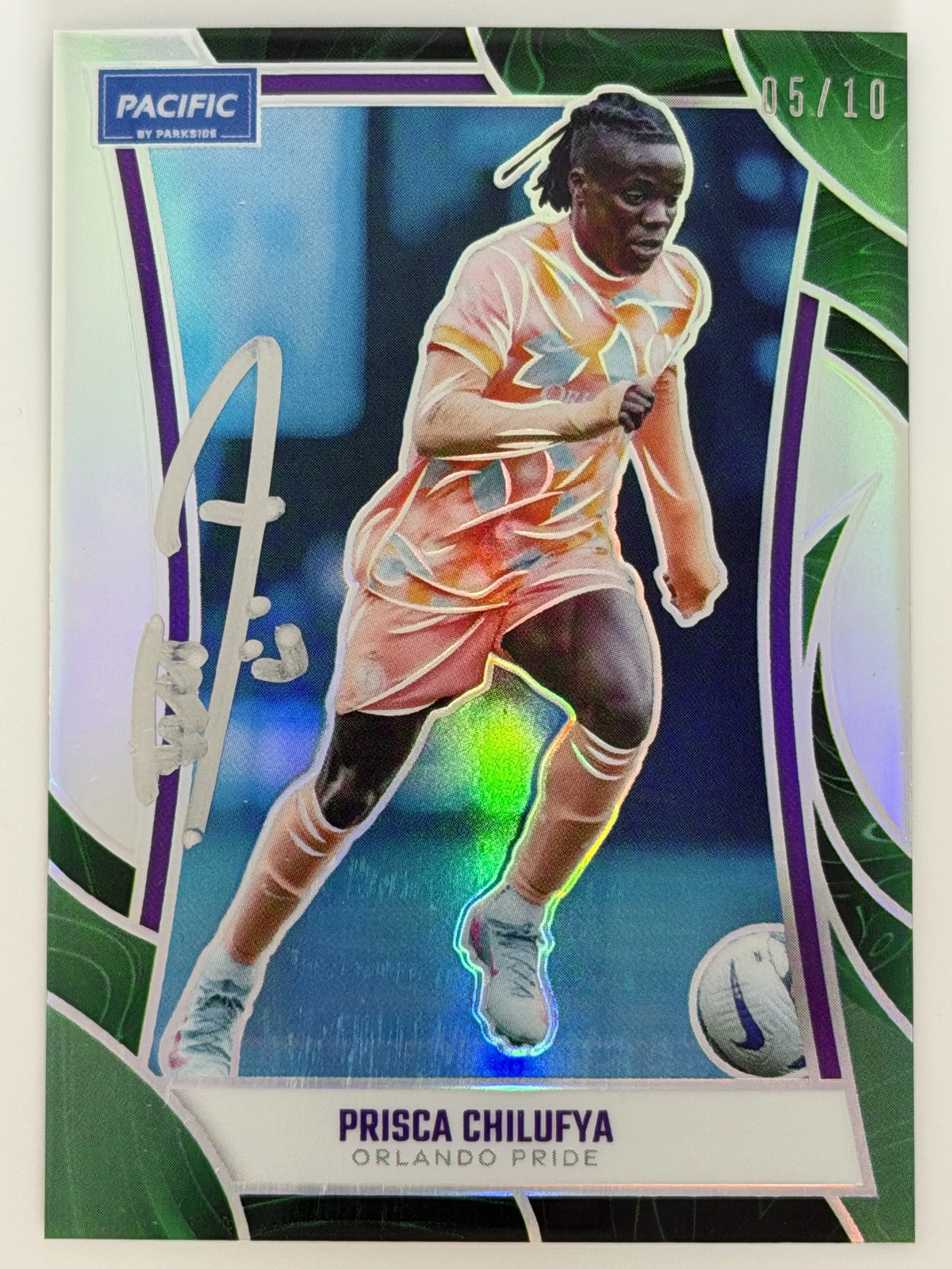 Signed 2025 Parkside Pacific Prisca Chilufya Green #150 - 05/10