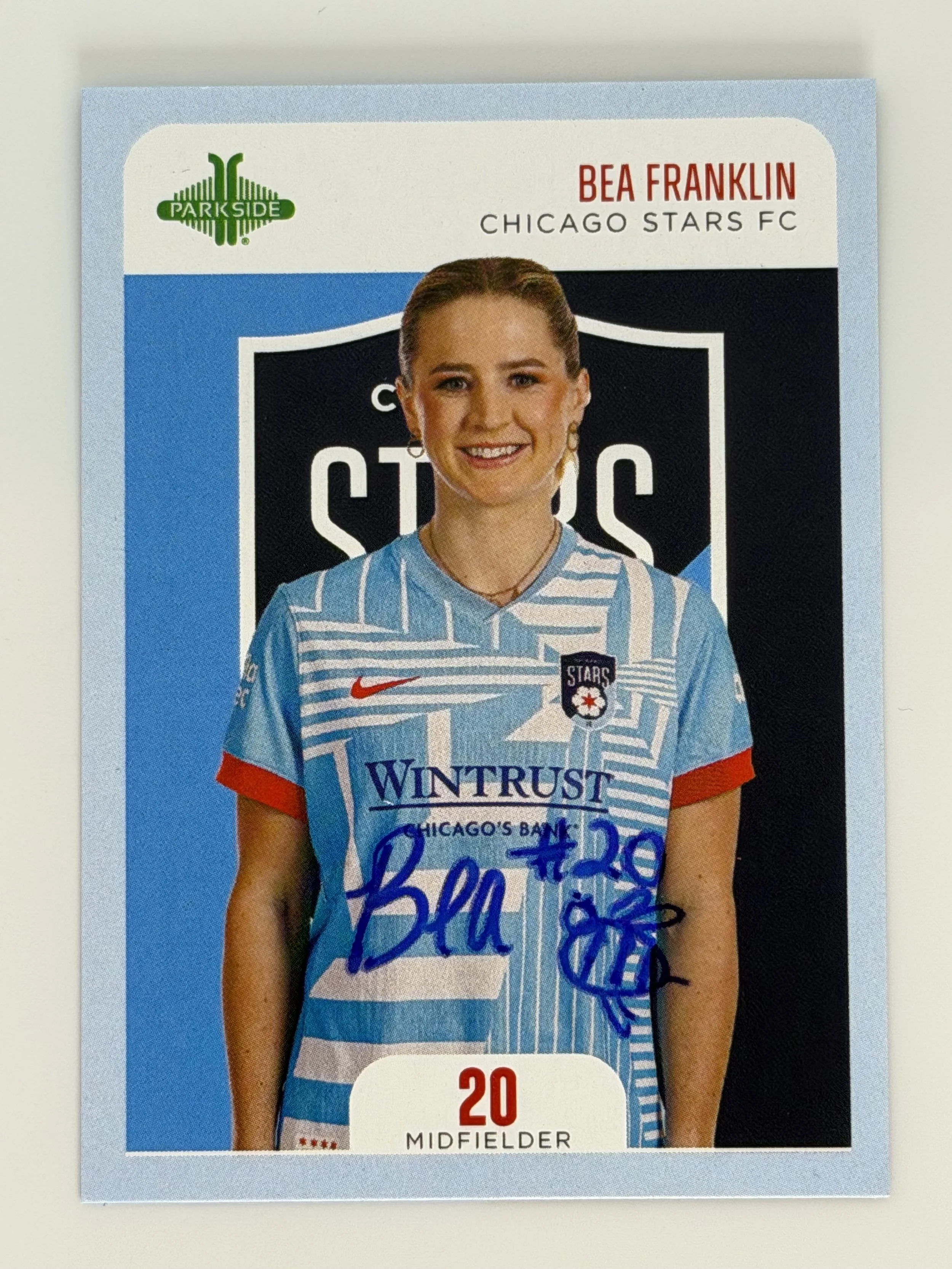 Signed 2025 Parkside Chicago Stars FC Team Set Bea Franklin #10