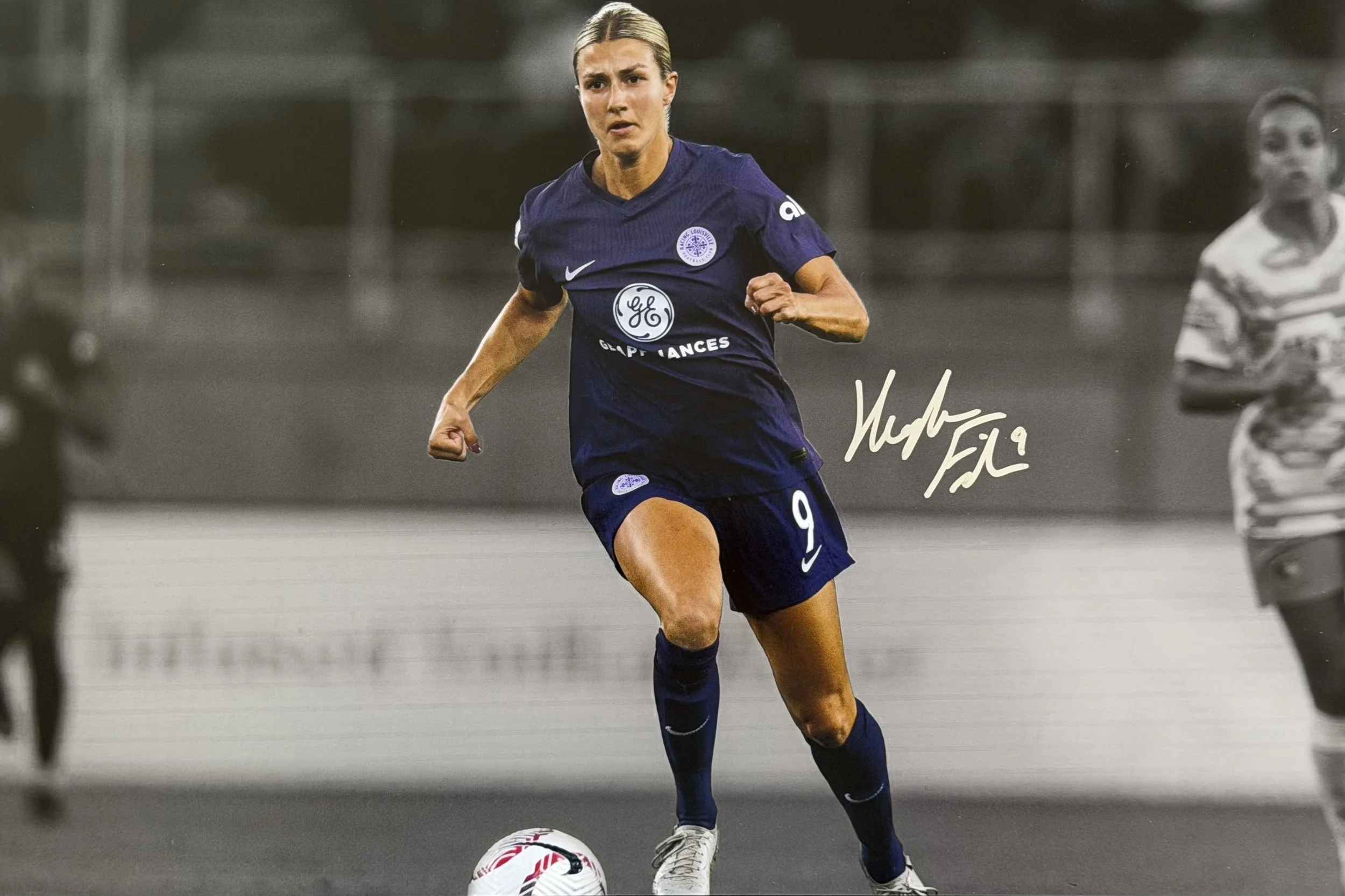 Kayla Fischer - Signed 12x18 Photo - Racing Louisville