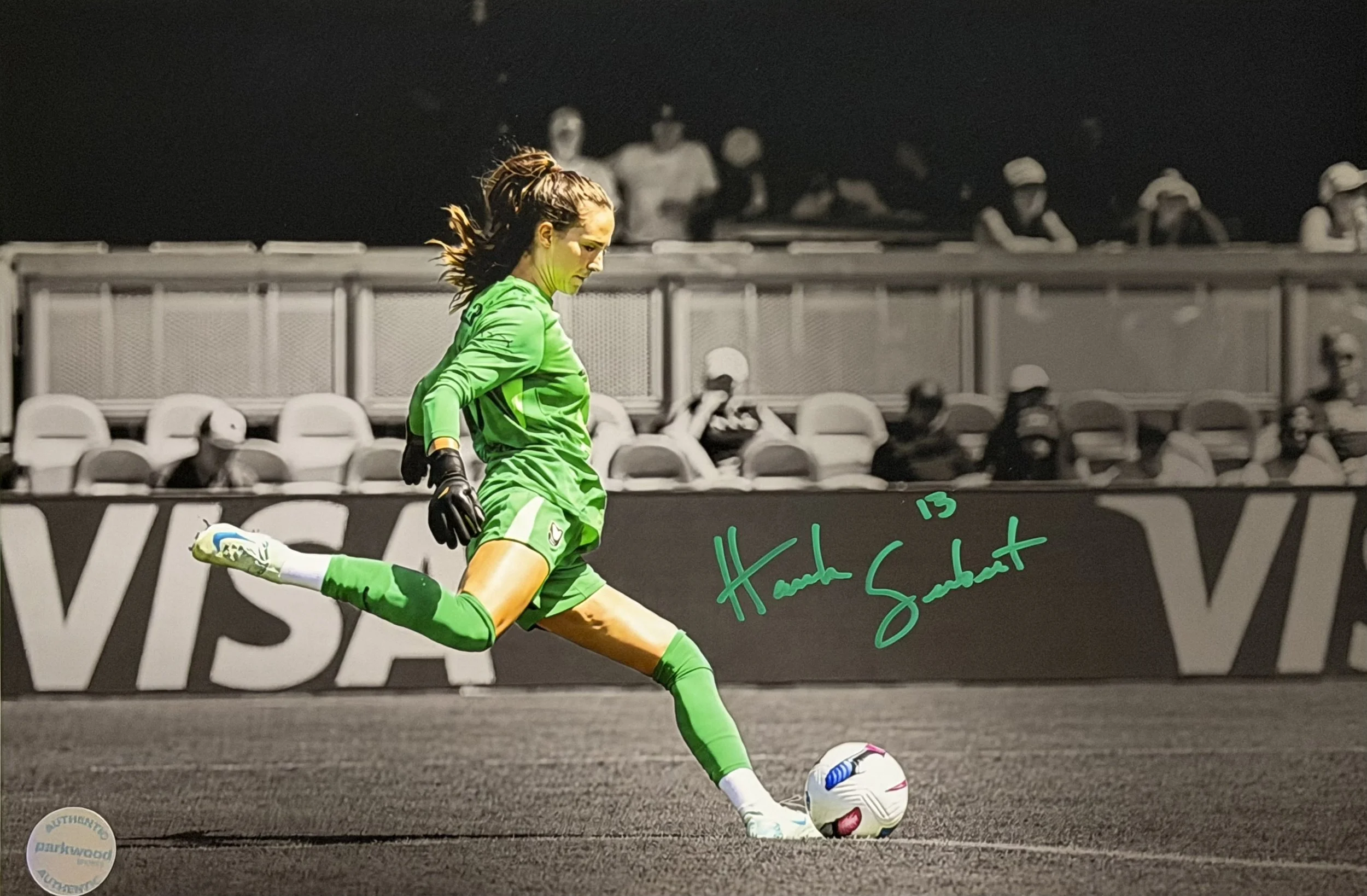 Hannah Seabert - Signed 10x15 Photo - Angel City FC - "Kicking" - 3/3