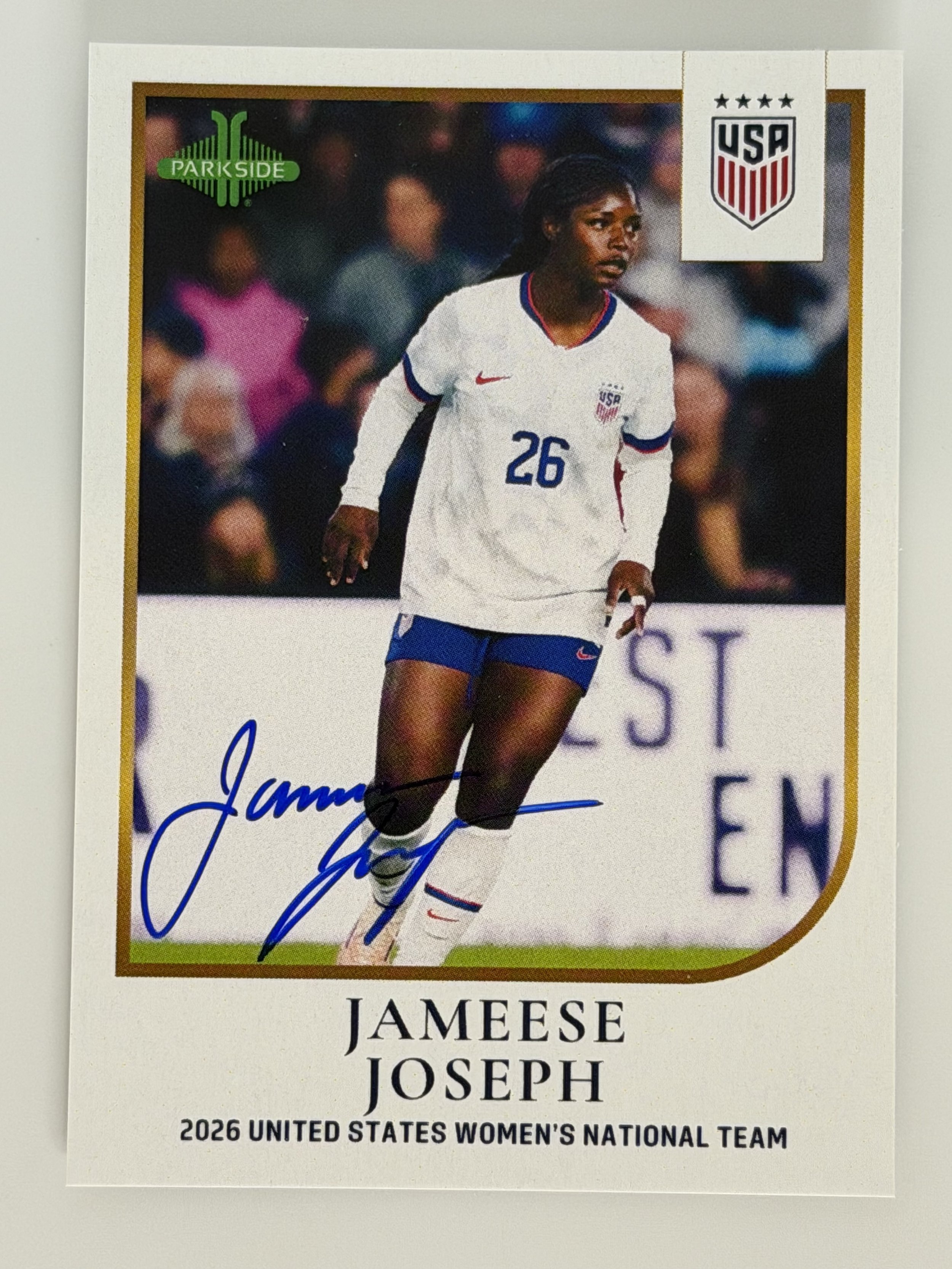 Signed 2026 Parkside USWNT Jameese Joseph #24 - B