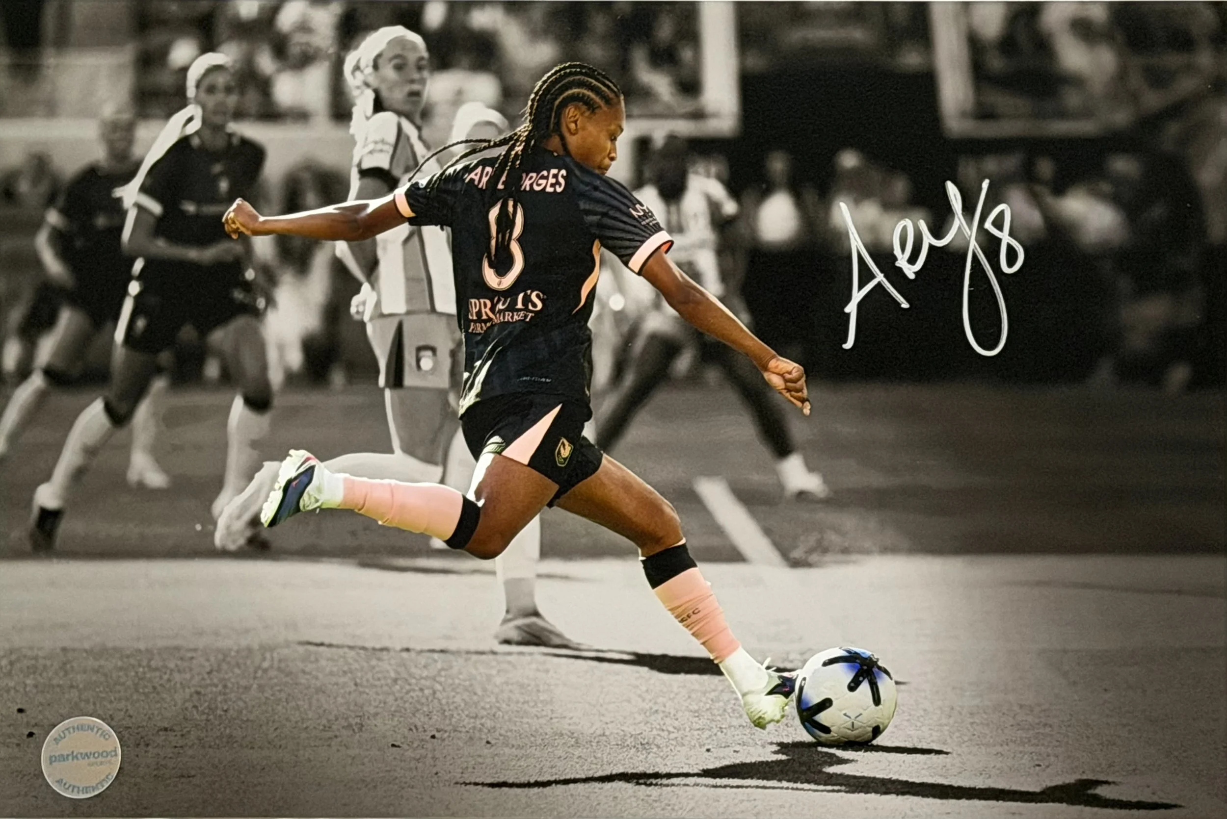 Ary Borges - Signed 10x15 Photo - Angel City FC - "Kicking"