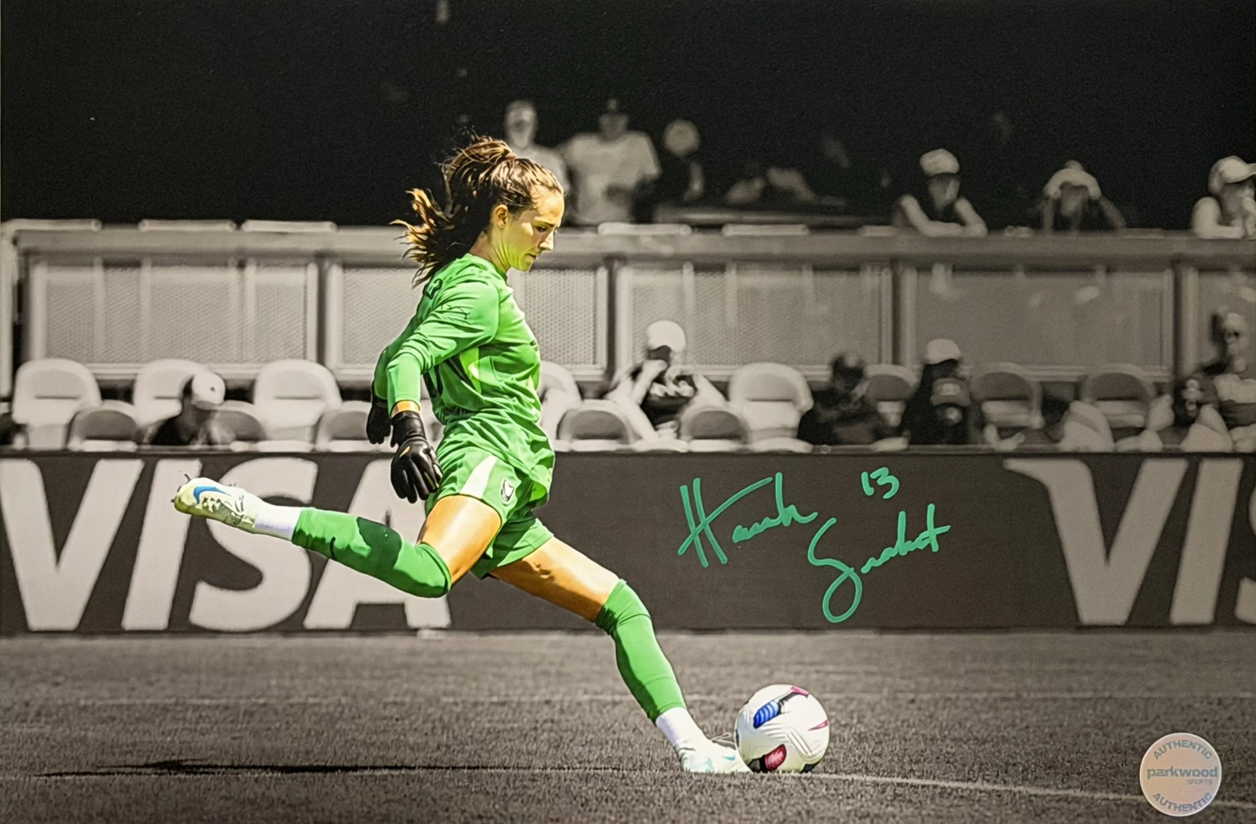 Hannah Seabert - Signed 10x15 Photo - Angel City FC - "Kicking" - 1/3