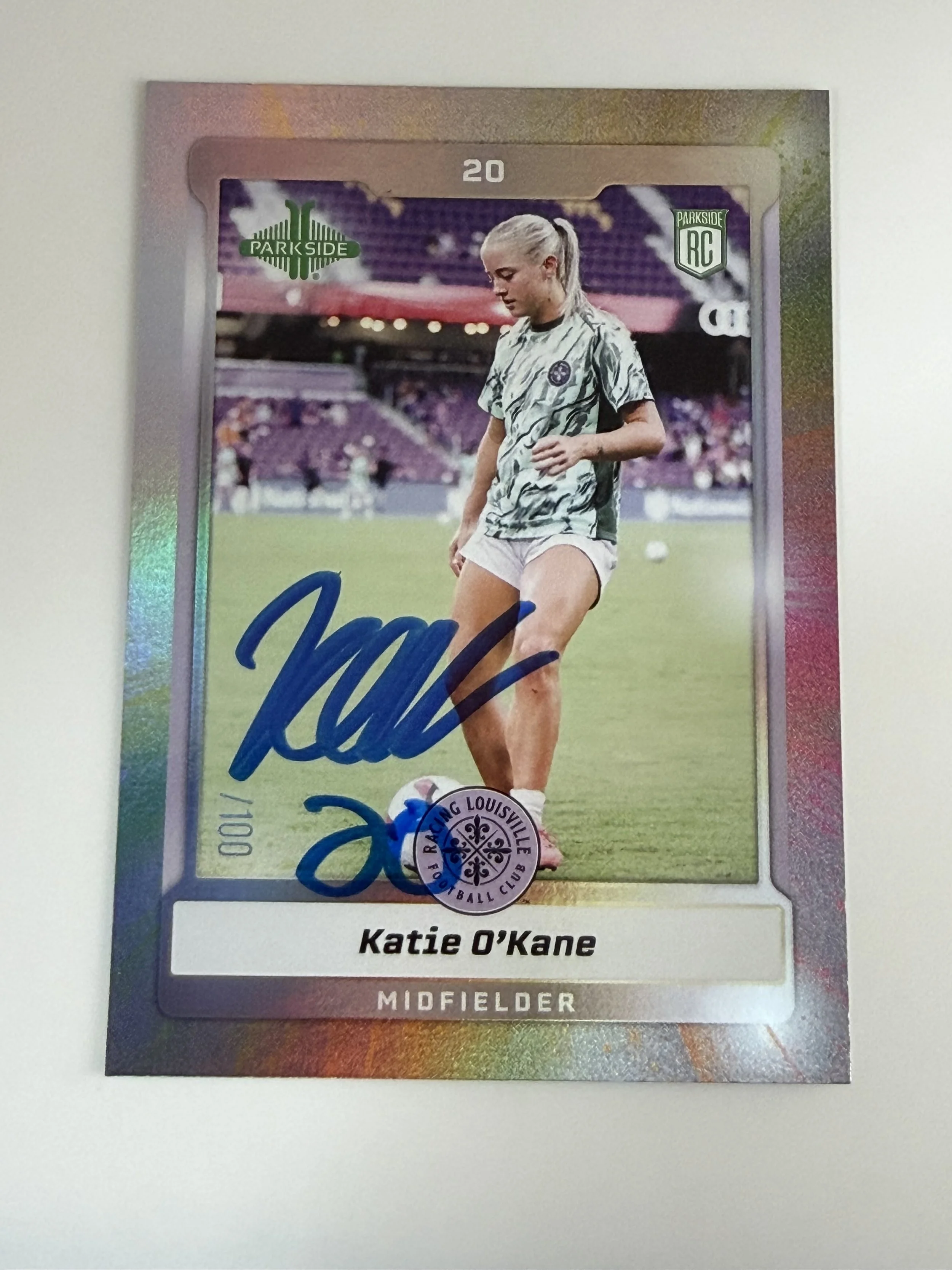 Signed 2025 Parkside Katie O'Kane Foil /100 #255 (RC)