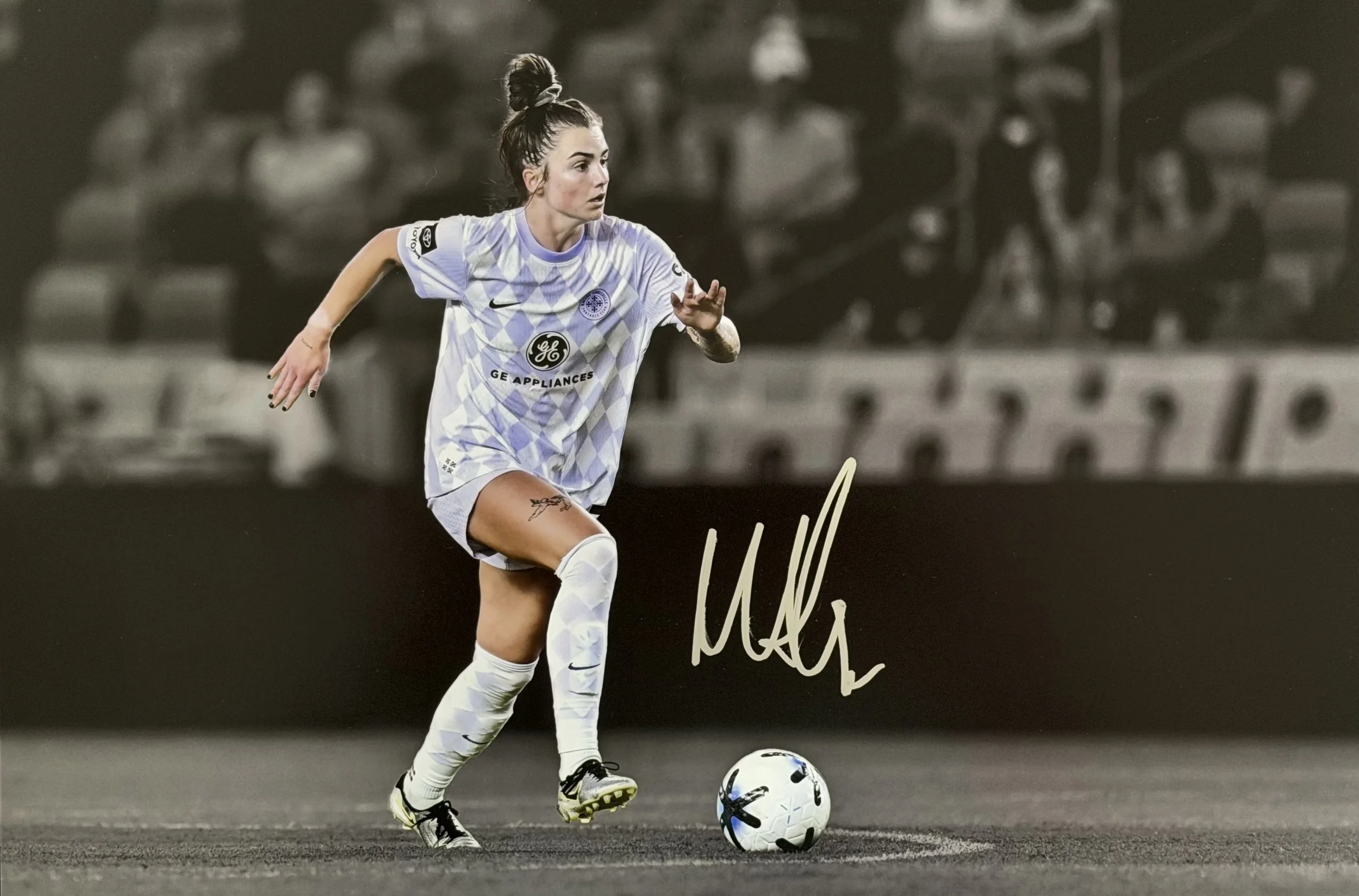 Macey Hodge - Signed 12x18 Photo - Racing Louisville