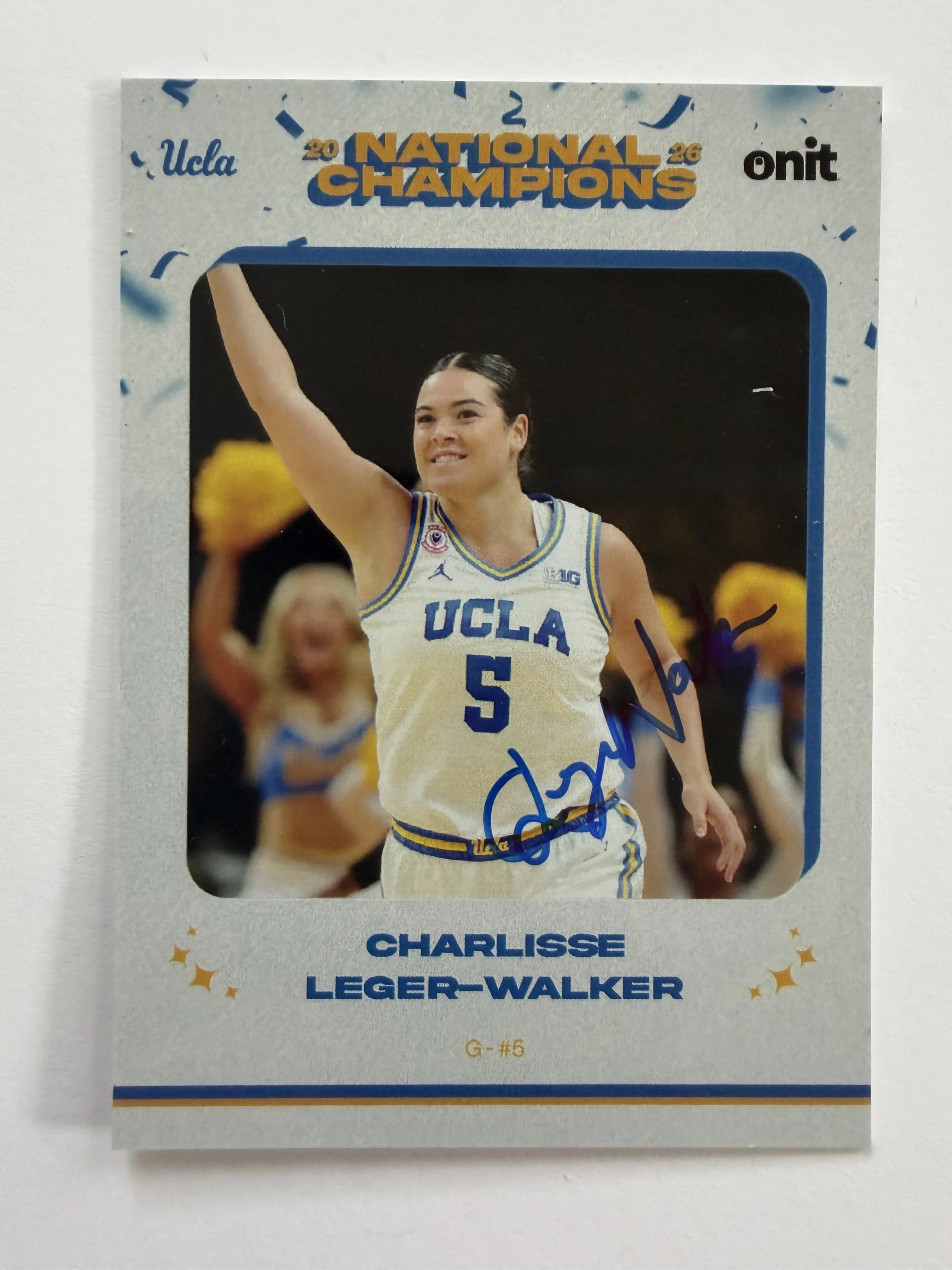 Signed 2026 ONIT Charlisse Leger-Walker National Champions White G-#5
