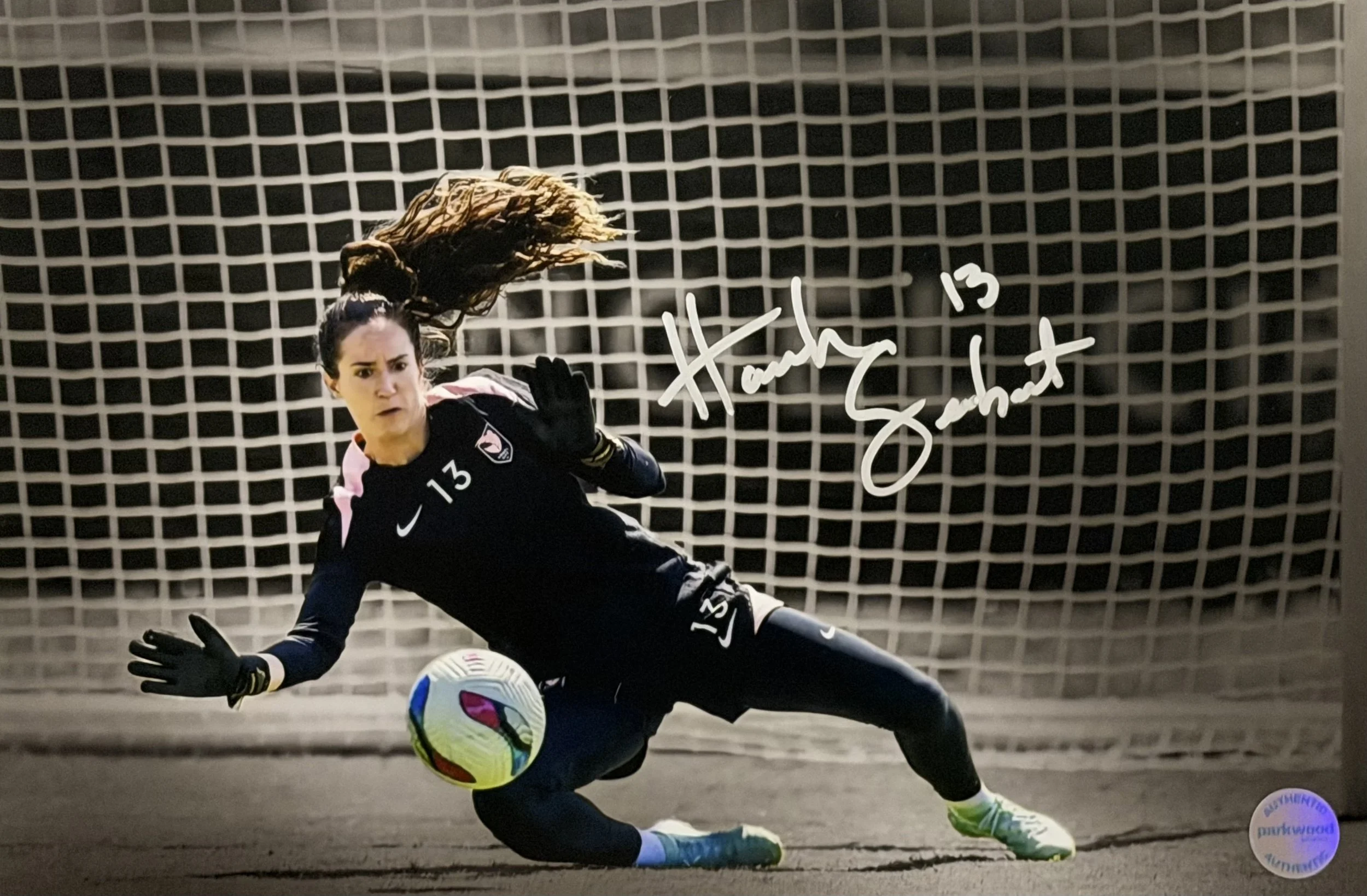 Hannah Seabert - Signed 10x15 Photo - Angel City FC - "Blocked" - 1/3