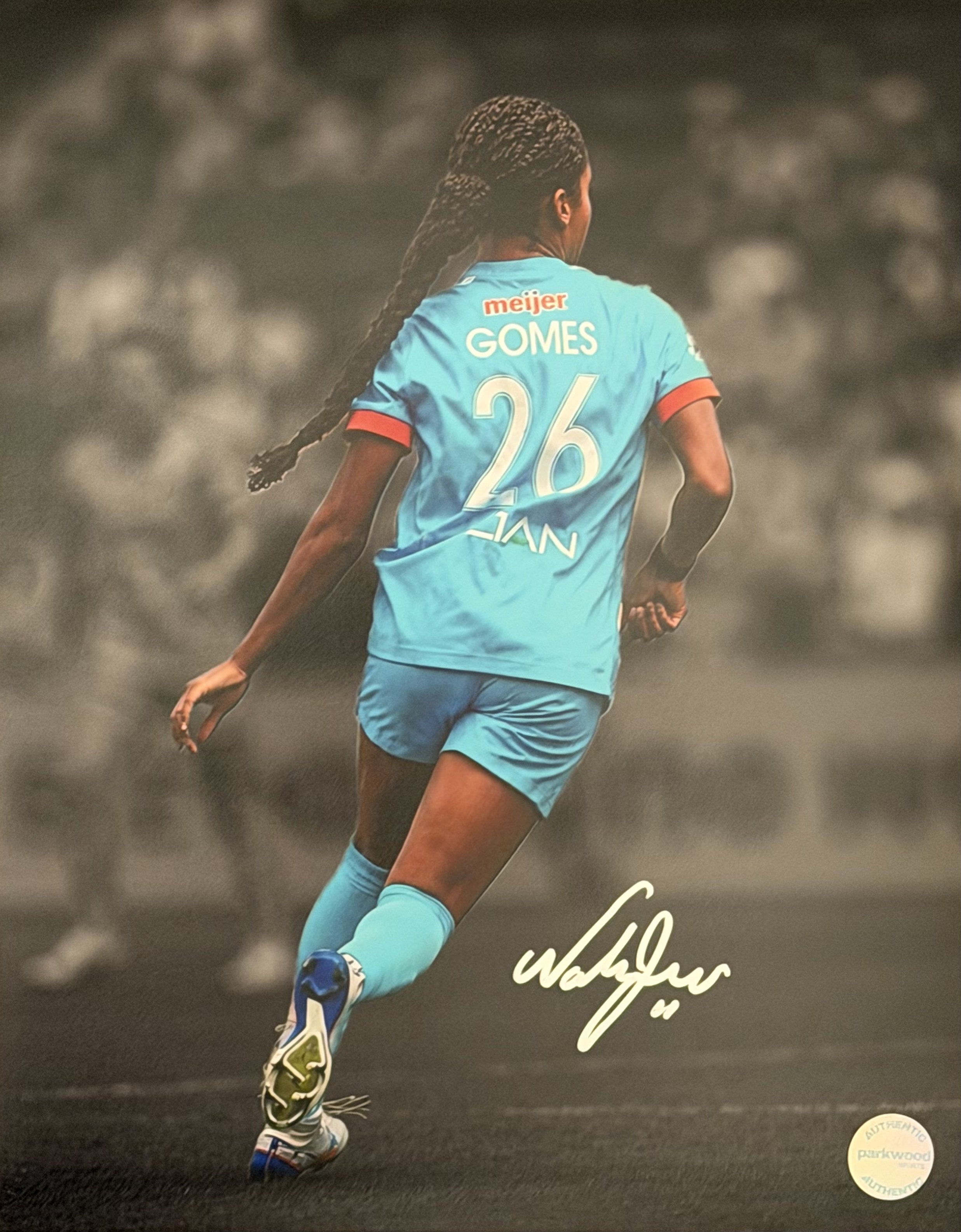 Nadia Gomes - Signed 11x14 Photo - Chicago Stars - Silver Ink