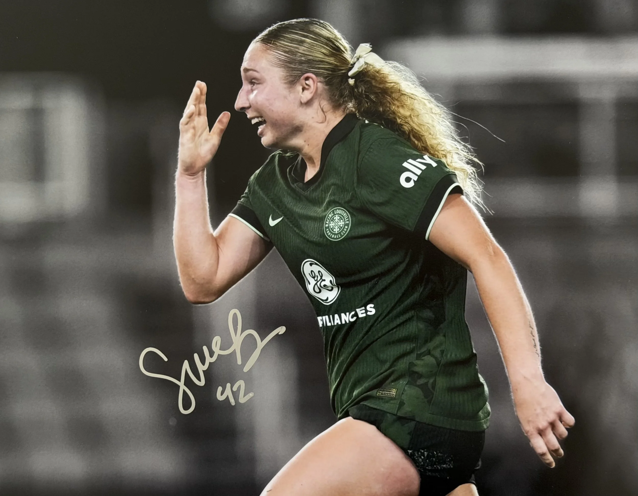Sarah Weber - Signed 11x14 Photo - Racing Louisville