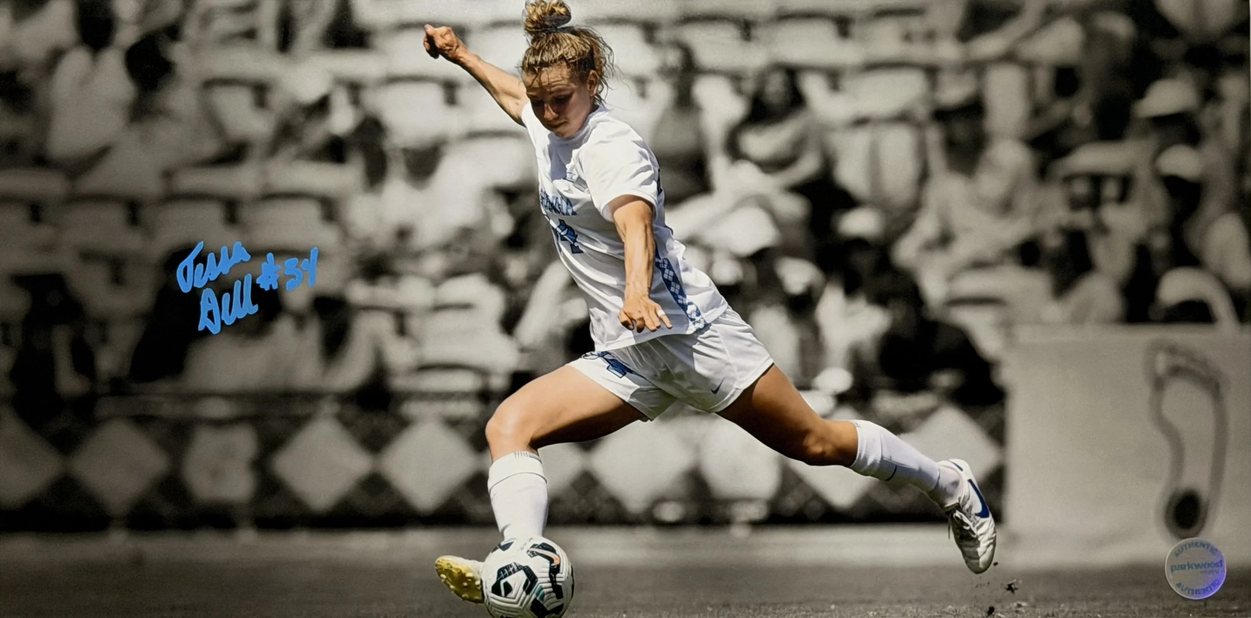 Tessa Dellarose - Signed 10x20 Photo - North Carolina Tarheels - 1/3