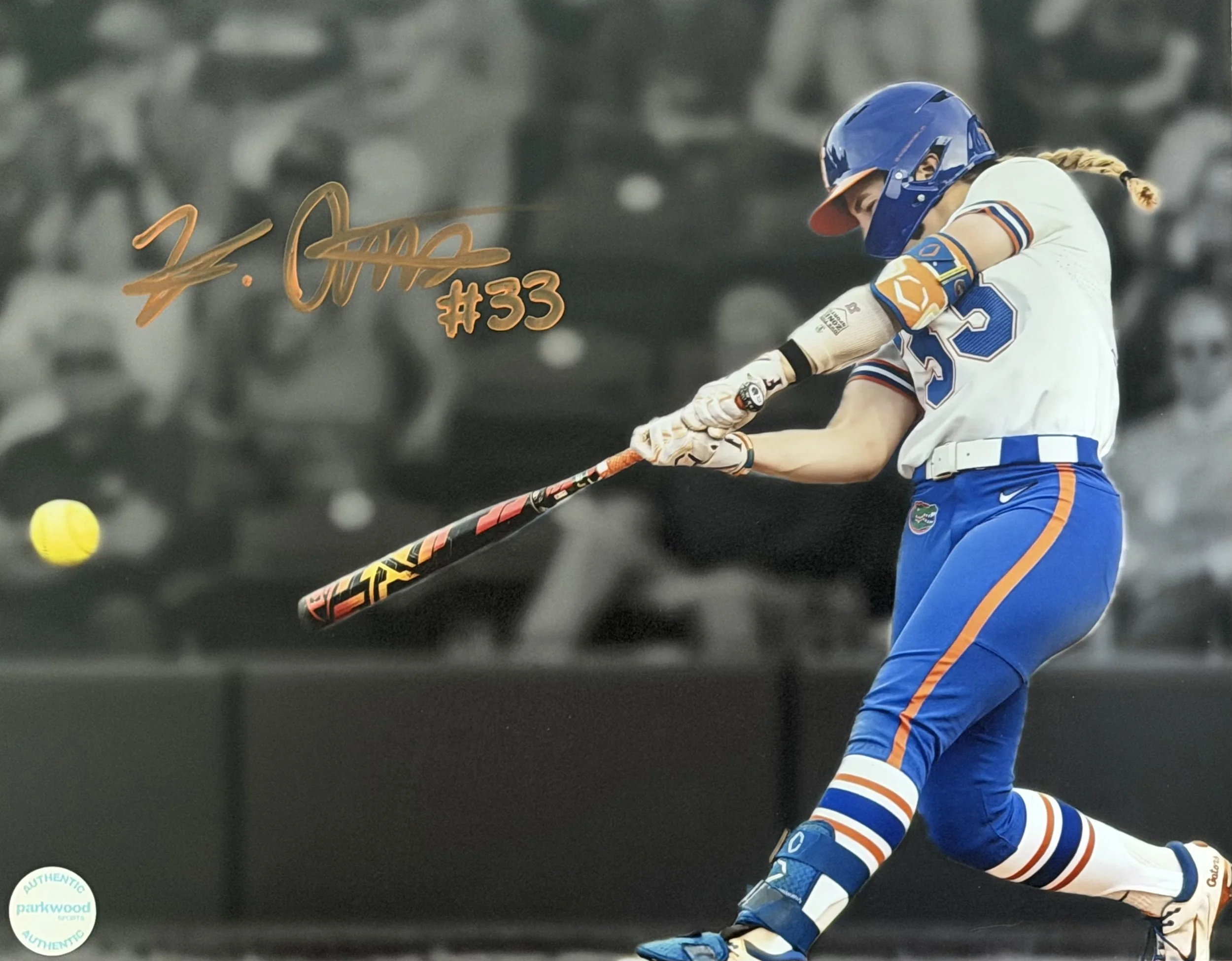 Korbe Otis - Signed 11x14 Photo - Florida Gators "Swinging"
