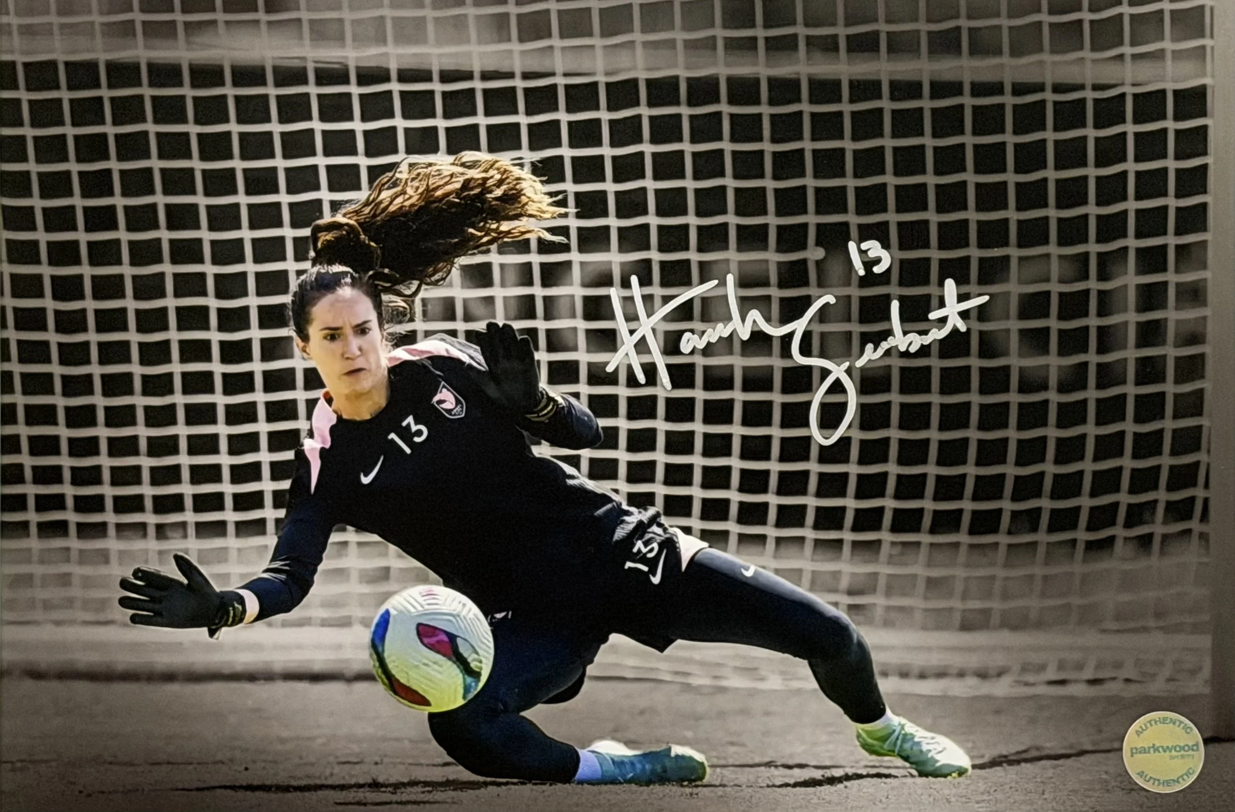 Hannah Seabert - Signed 10x15 Photo - Angel City FC - "Blocked" - 2/3