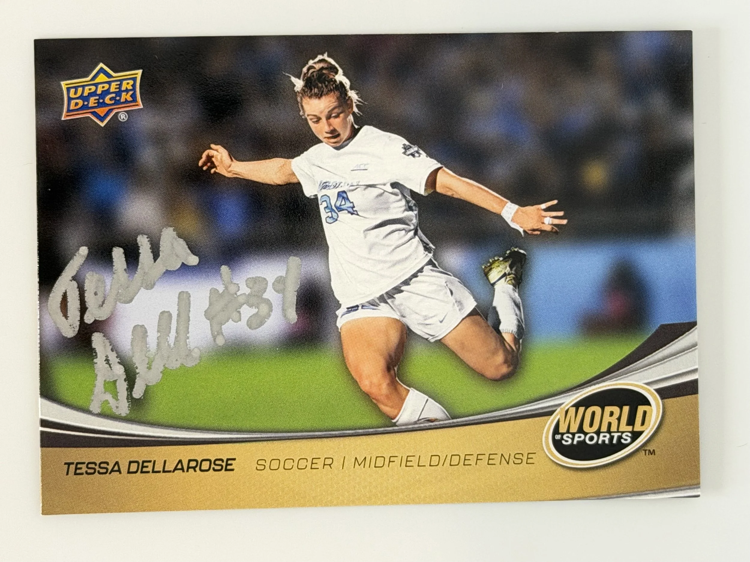 Signed 2024 Upper Deck Tessa Dellarose World of Sports Vol. 2 #165 - B