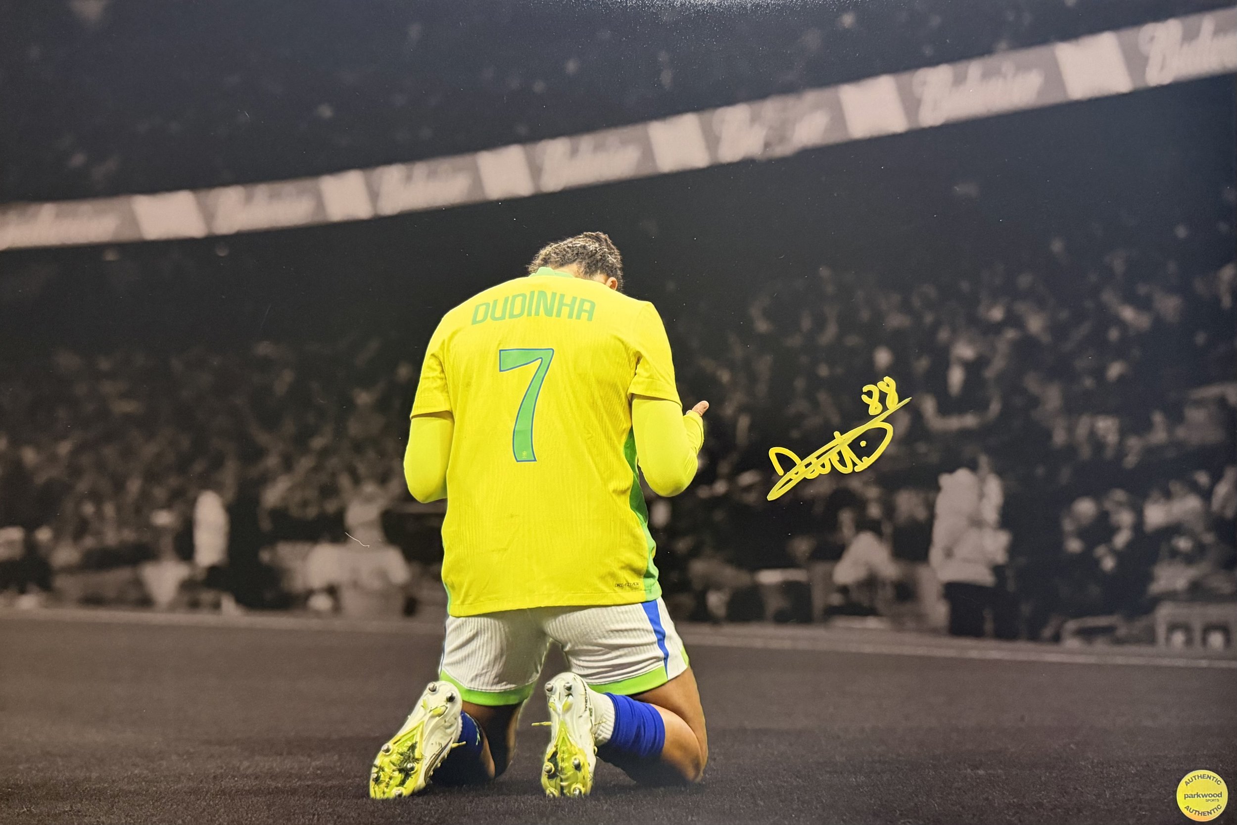 Dudinha - Signed 16x24 Photo - Brazil - "Praying"