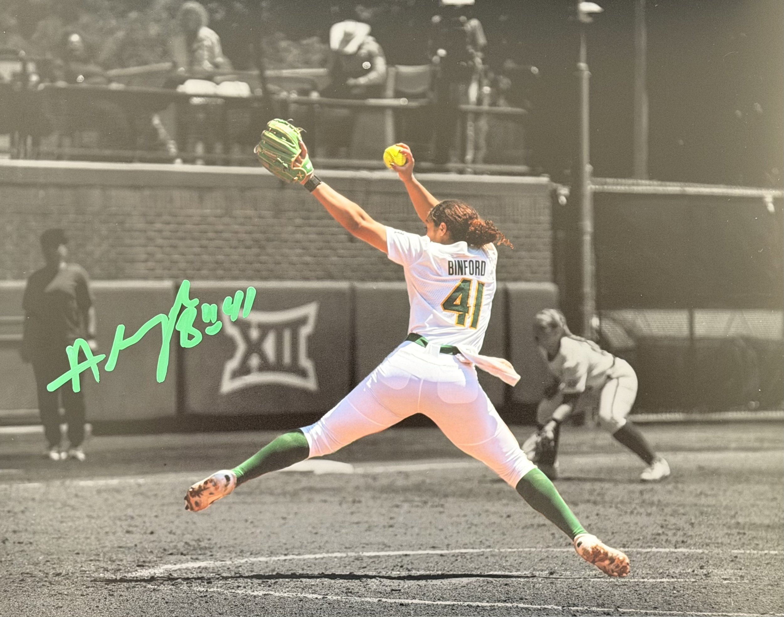 Aliyah Binford - Signed 11x14 Photo - Baylor University
