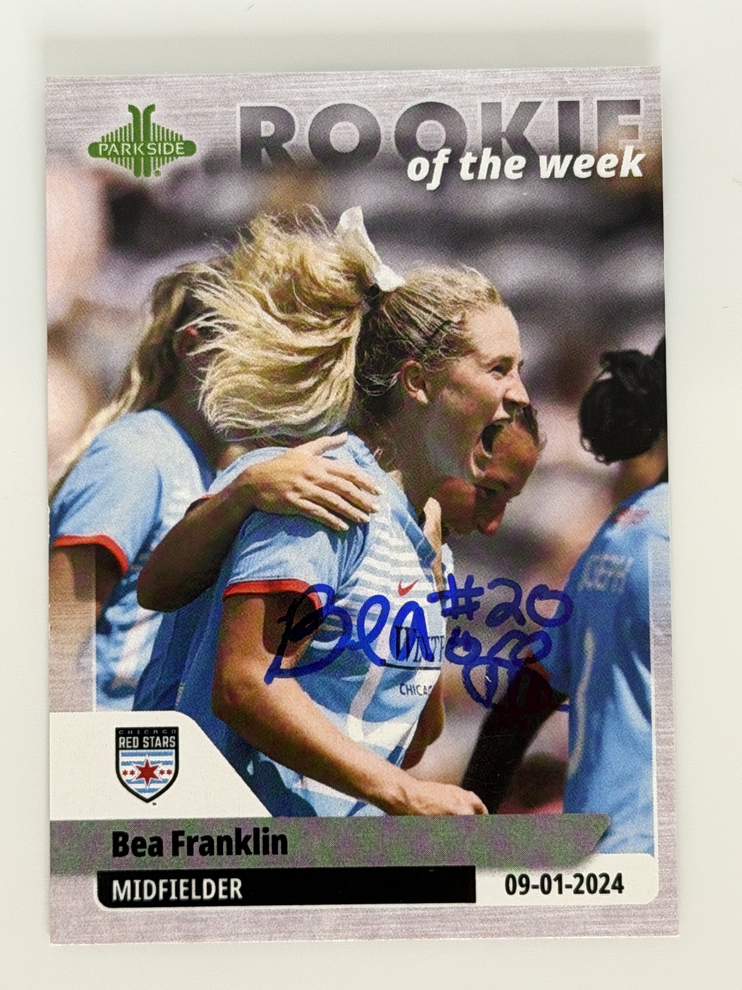 Signed 2024 Parkside Pronto Rookie of the Week Bea Franklin #17 /260 - B