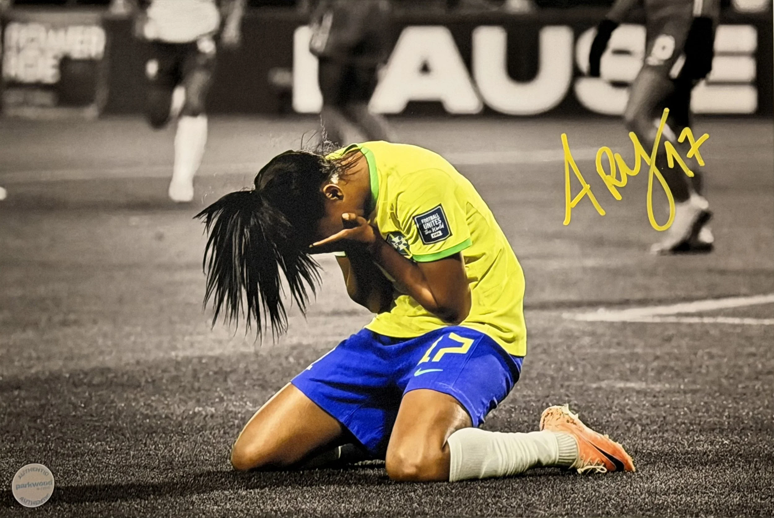Ary Borges - Signed 12x18 Photo - Brazilian National Team - "First World Cup Goal" 2/2