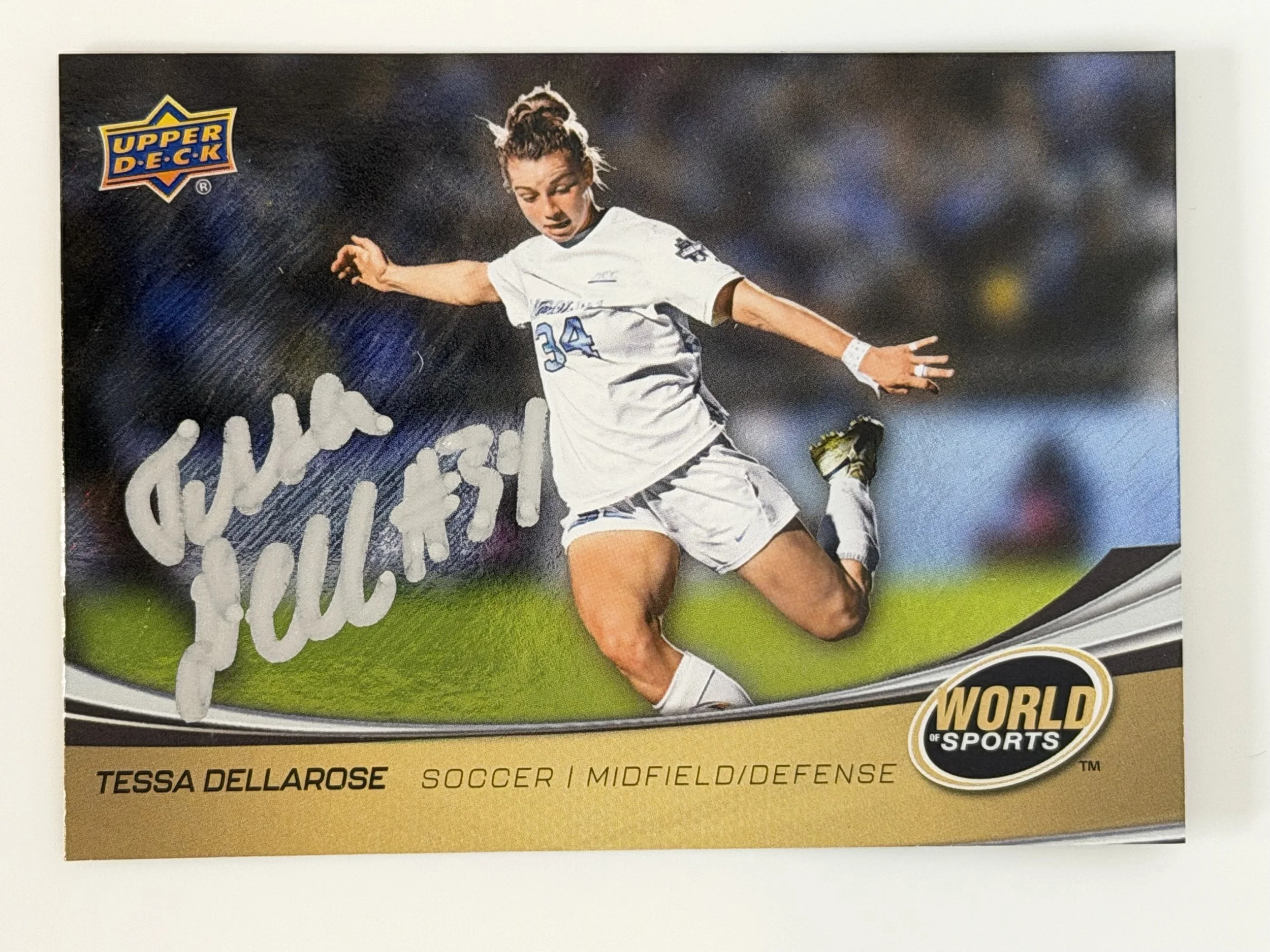 Signed 2024 Upper Deck Tessa Dellarose World of Sports Vol. 2 #165 - /299