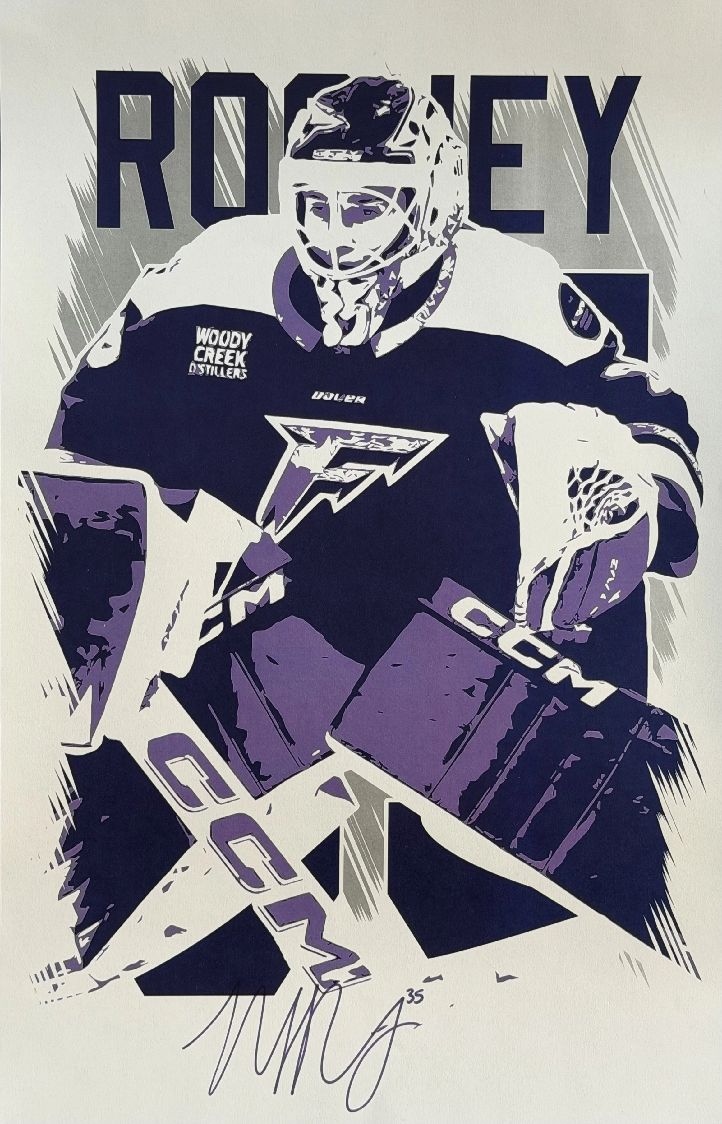 Maddie Rooney - Signed 11x17 Art Poster - Minnesota Frost