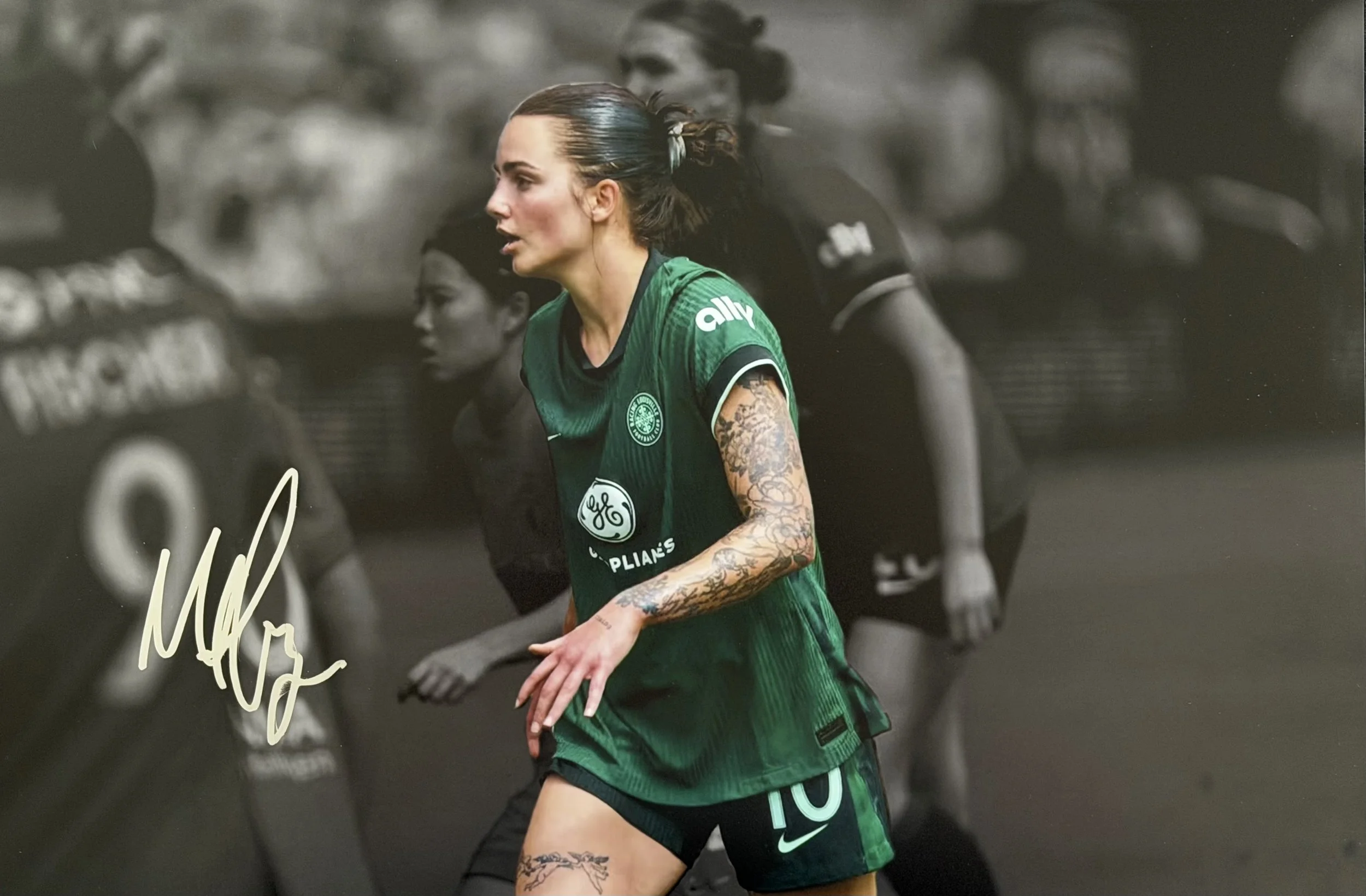 Macey Hodge - Signed 12x18 Photo - Racing Louisville