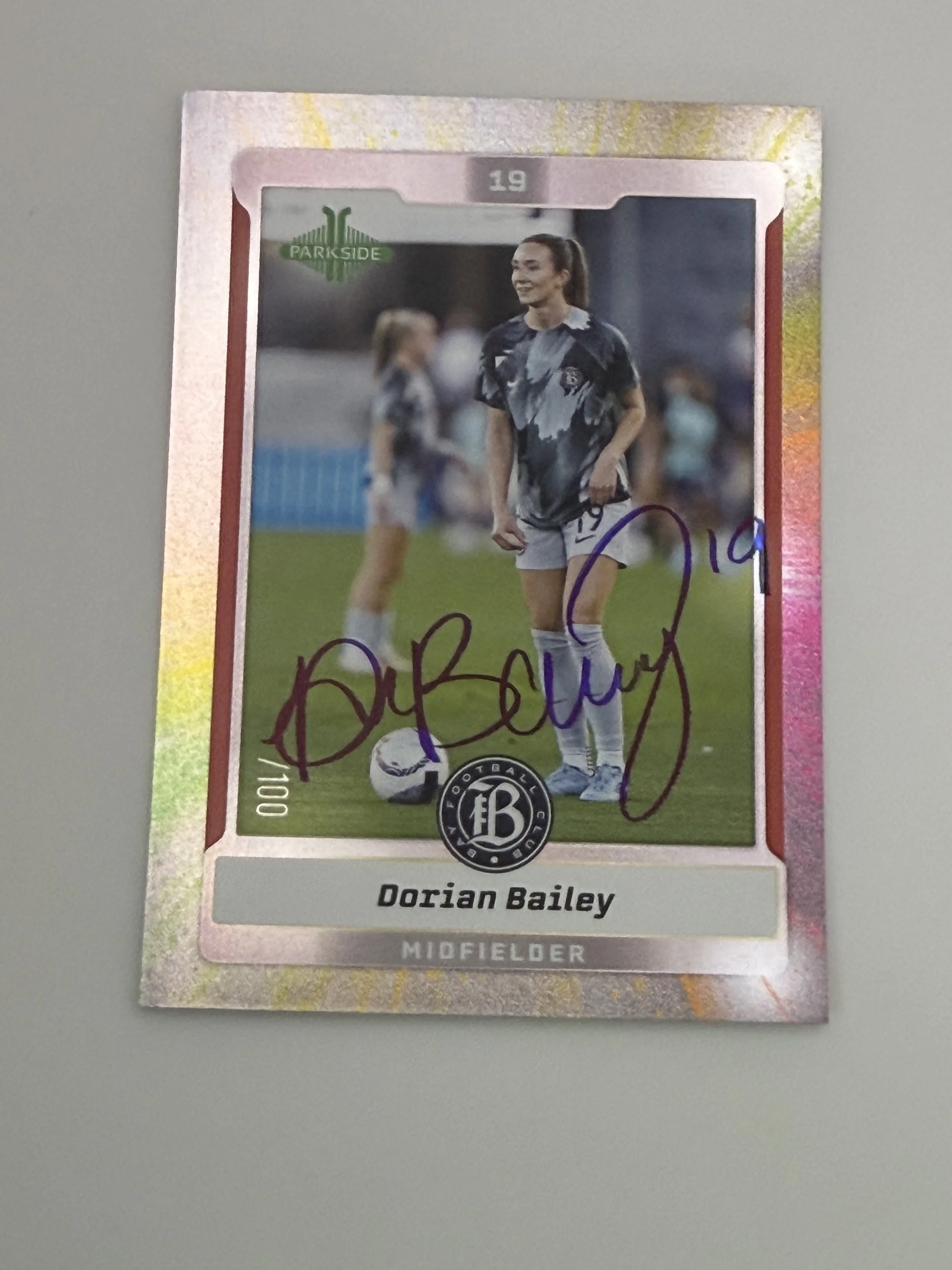 Signed 2025 Parkside Dorian Bailey Vol 1. Foil /100 #157