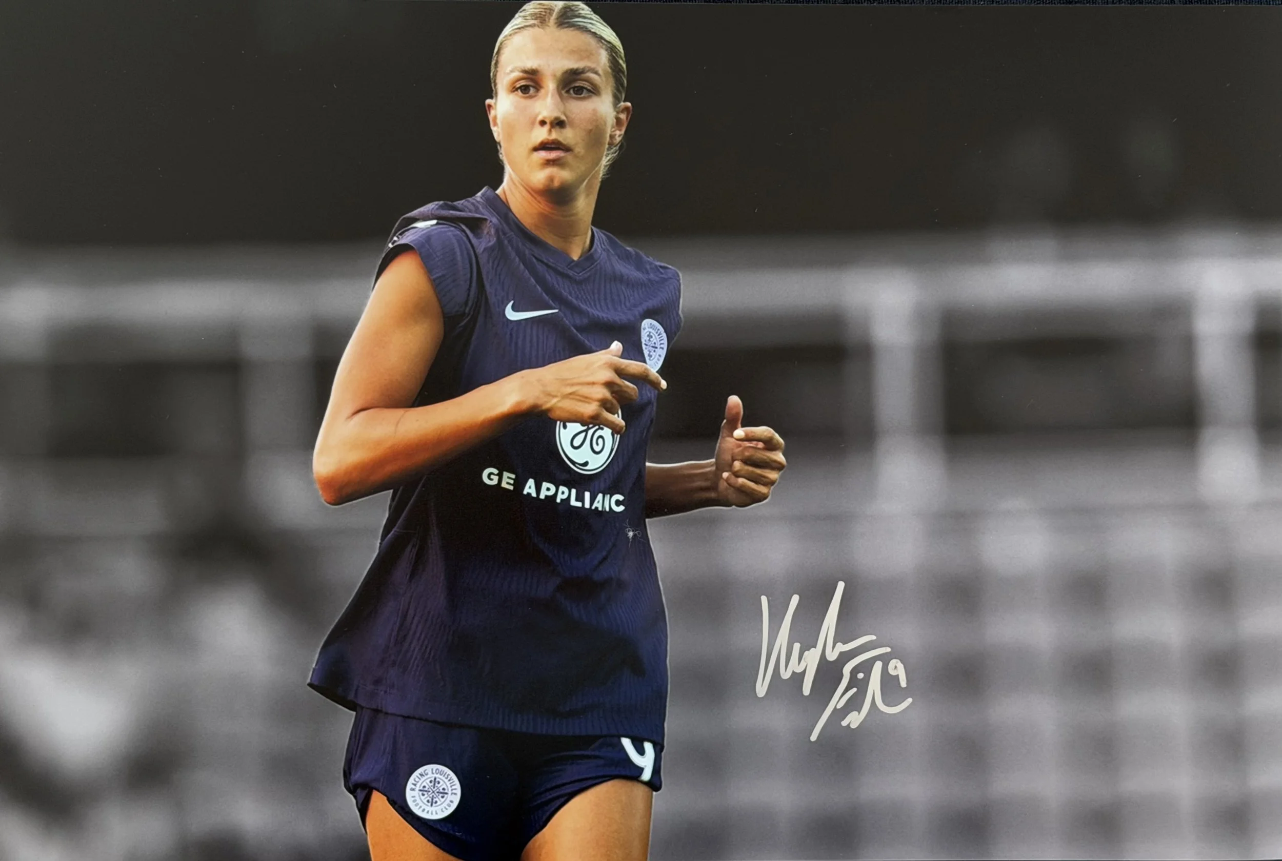 Kayla Fischer - Signed 12x18 Photo - Racing Louisville