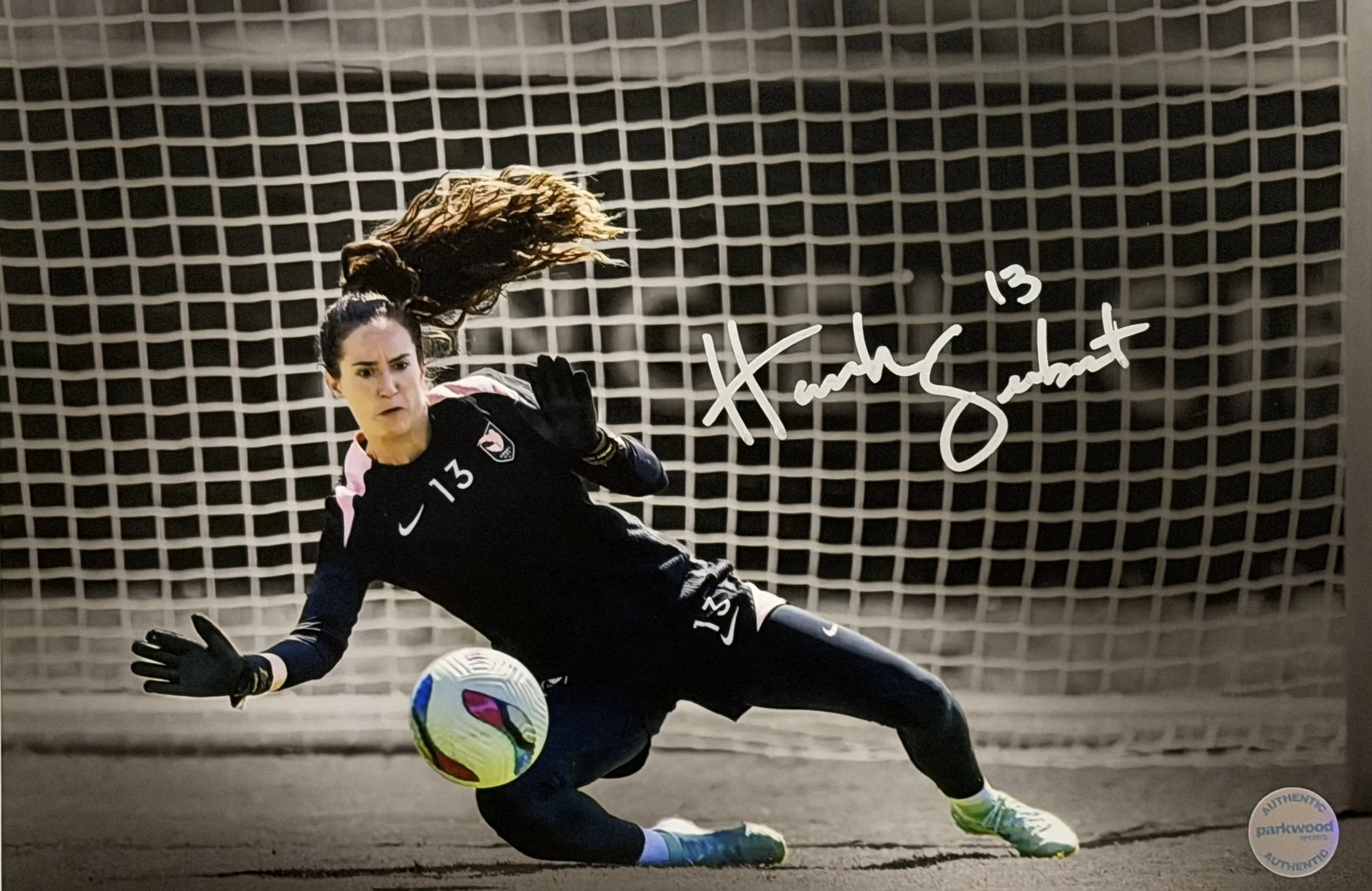 Hannah Seabert - Signed 10x15 Photo - Angel City FC - "Blocked" - 3/3