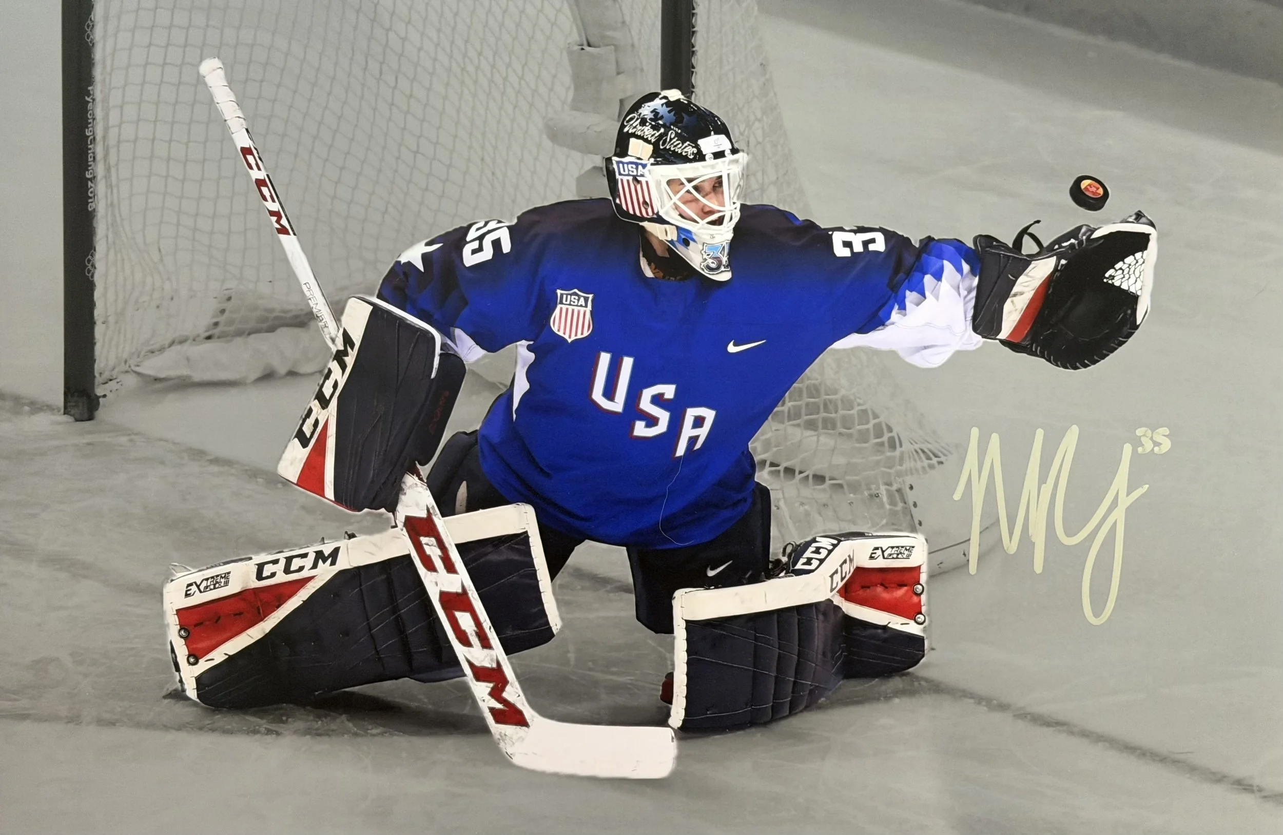Maddie Rooney - Signed 12x18 Photo - Team USA/Olympics - "Close Up" 2/2