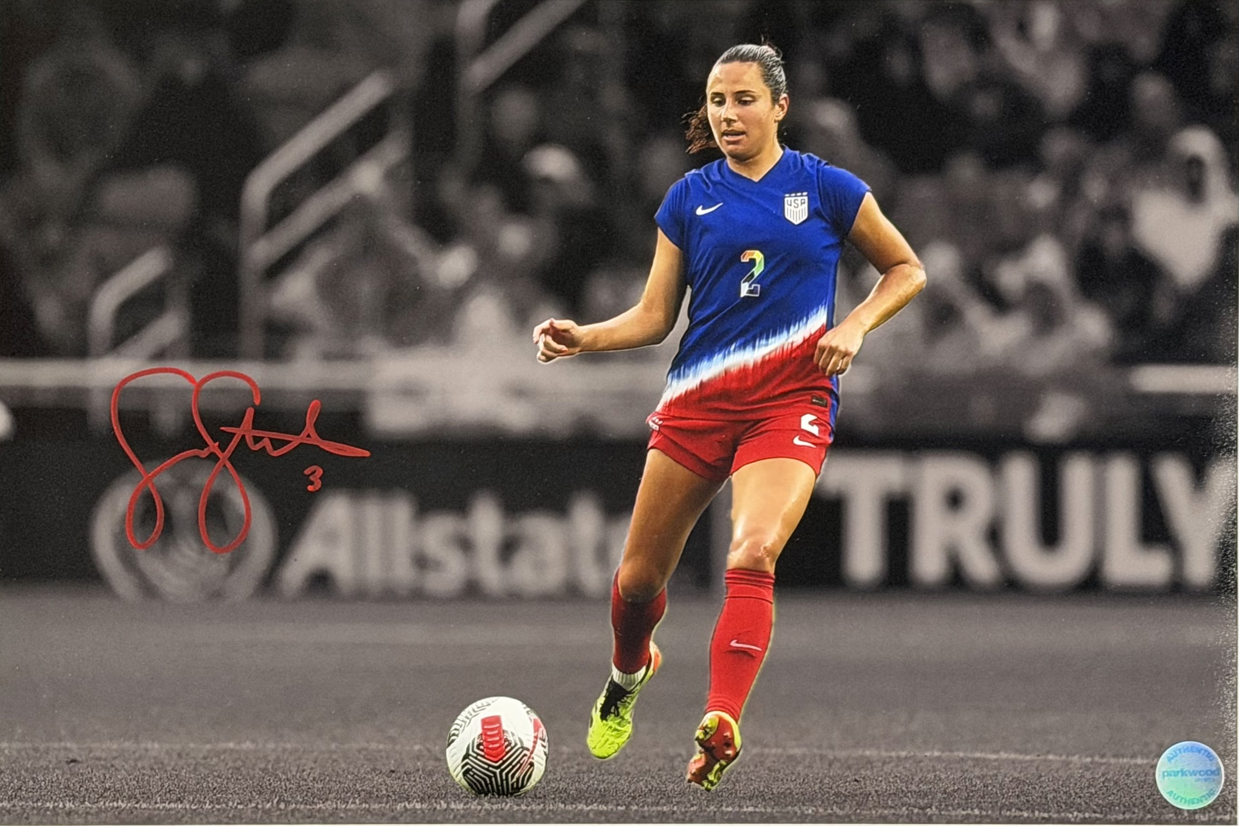 Sam Staab - Signed 12x18 Photo - USWNT - 2/2
