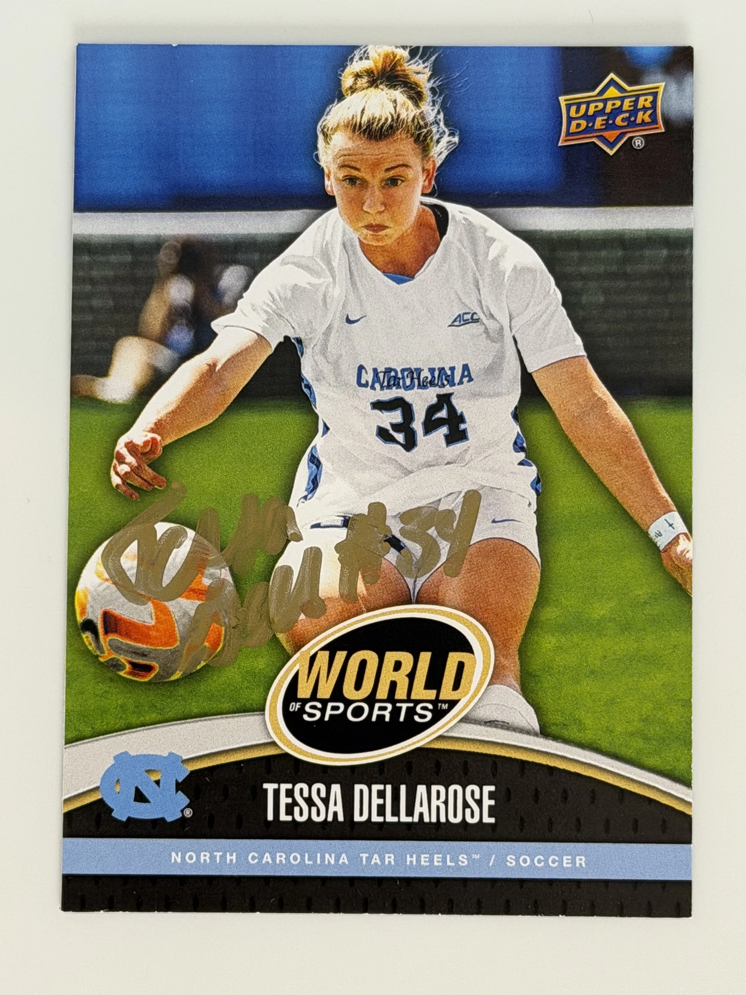 Signed 2024 Upper Deck Tessa Dellarose World of Sports Vol. 1 #265 - C